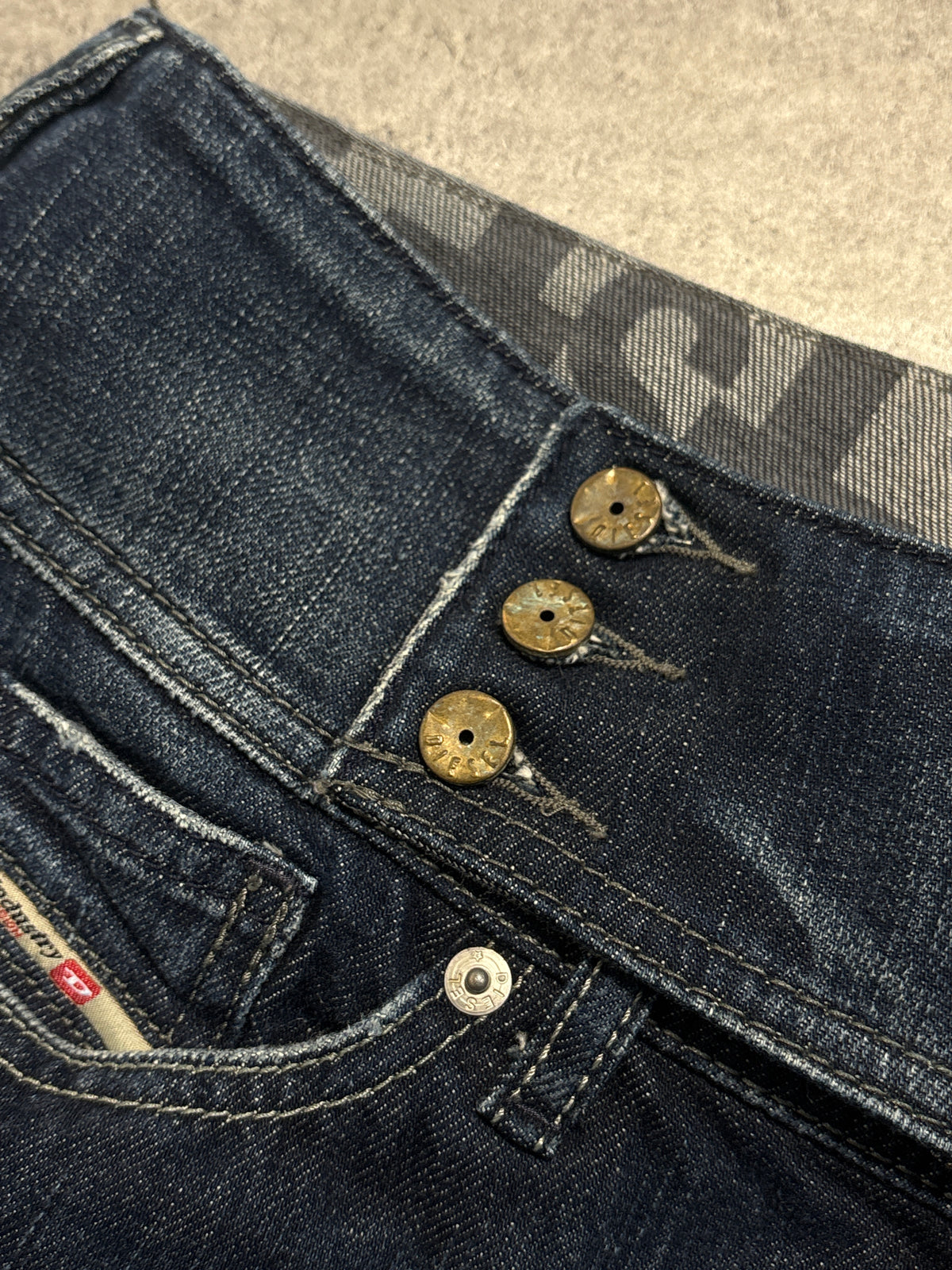 2000s *RARE* Diesel low rise jeans sexy Y2K
