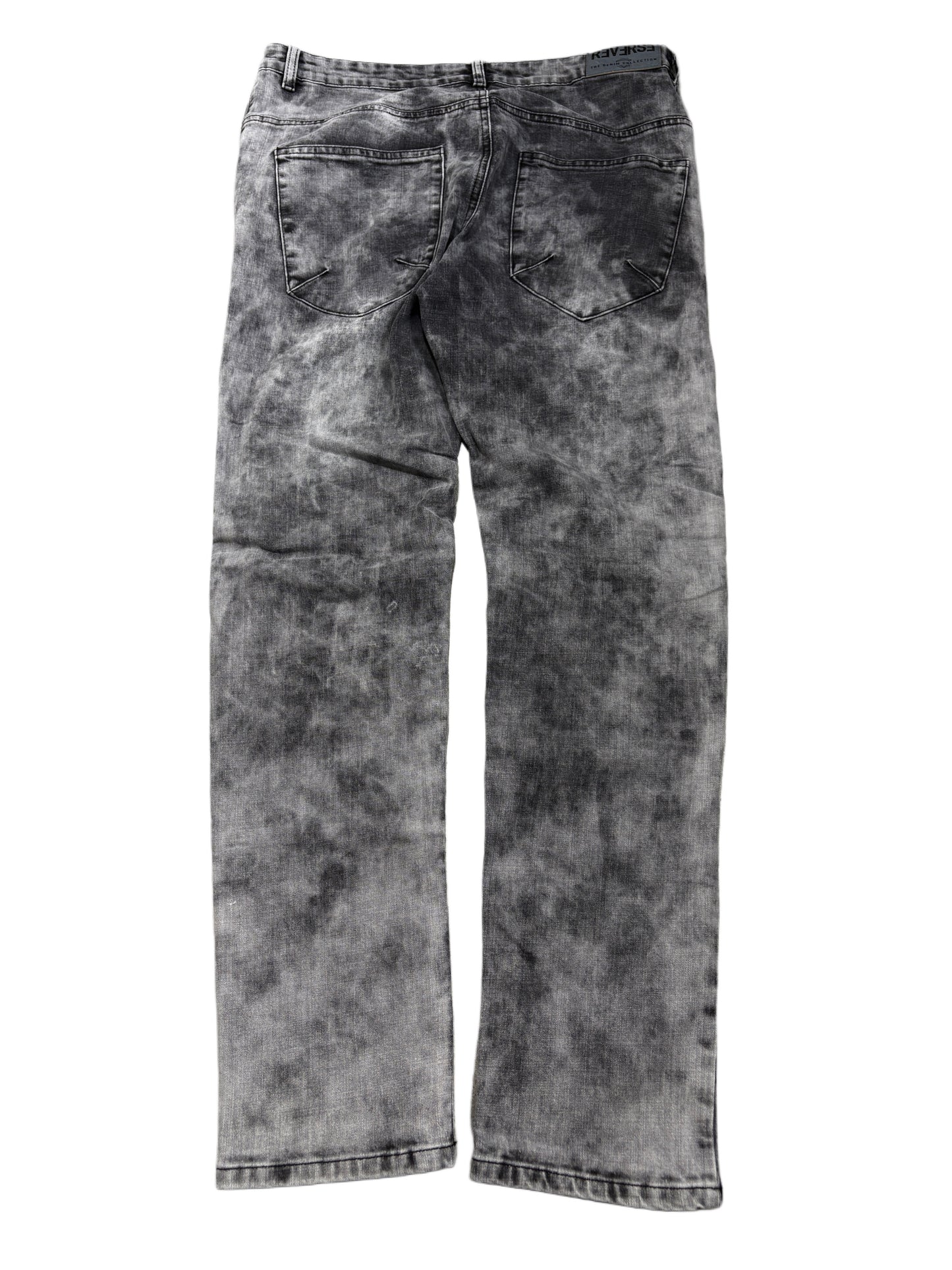 2000s Washed Biker Distressed Jeans