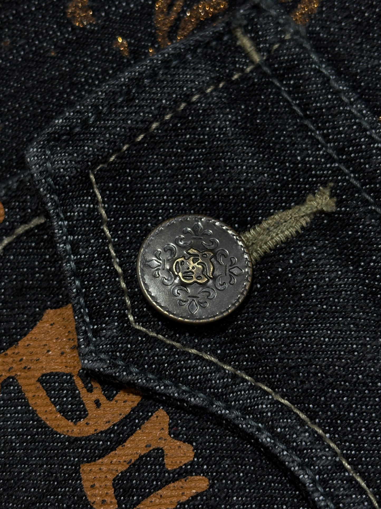 2000s Raw Blue Baggy Jeans