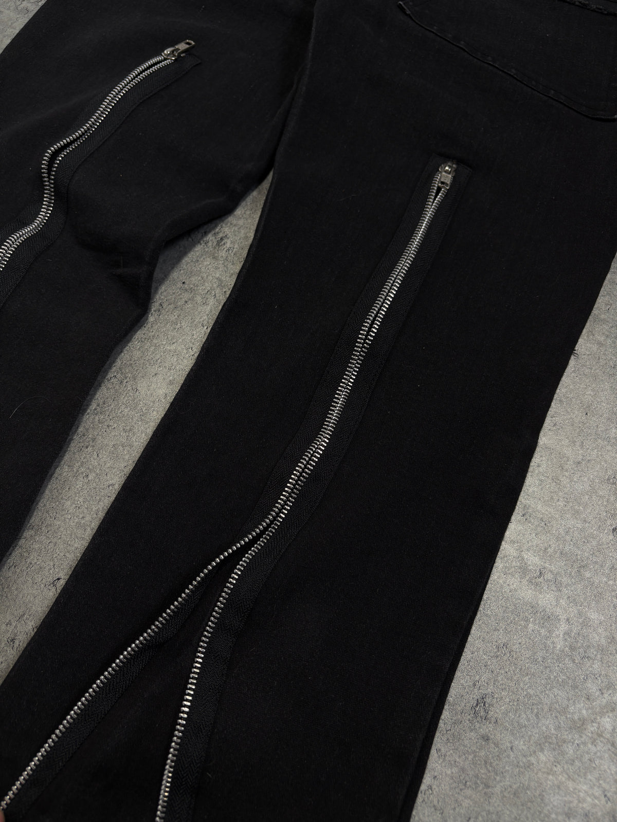 2000s Vixxsin goth Metal Rock Bondage Japan Flared Alternative Zip Pants