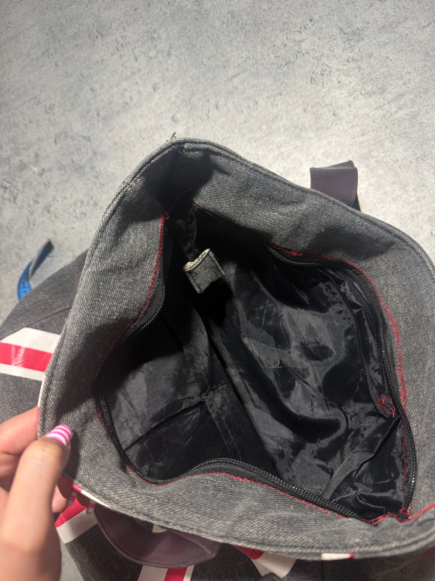 2000s UK Flag Grey Bag