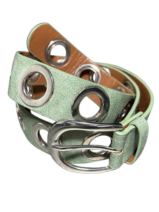 2000s O-rings Real Leather Belt Pasek z prawdziwej skóry