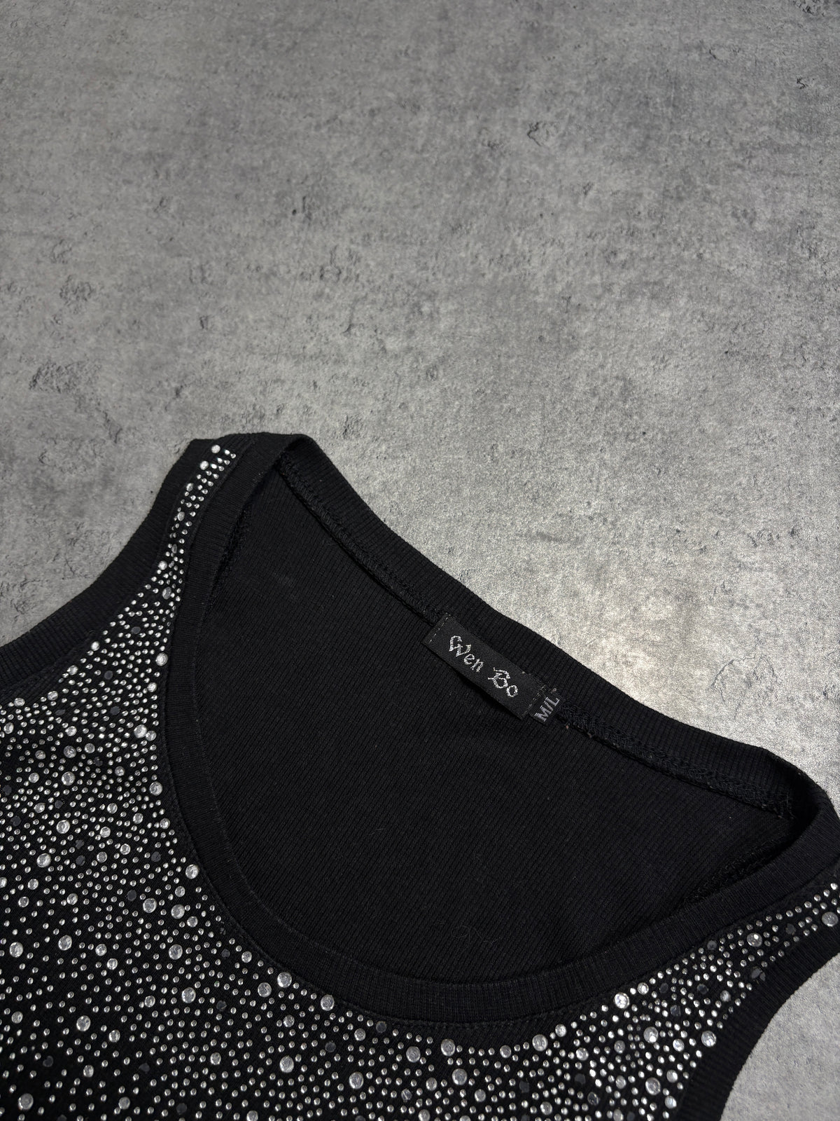 2000s Rhinestones Y2K Tank Top