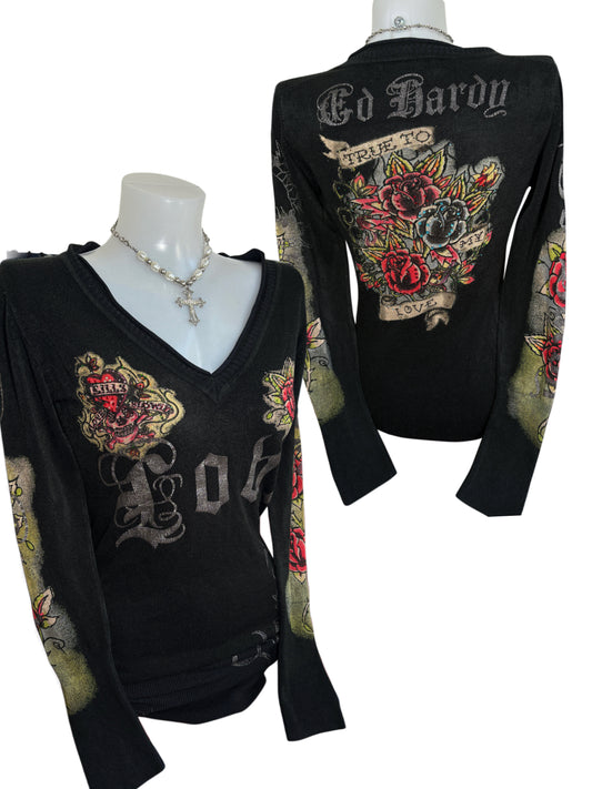 2000s Ed Hardy dress sukienka