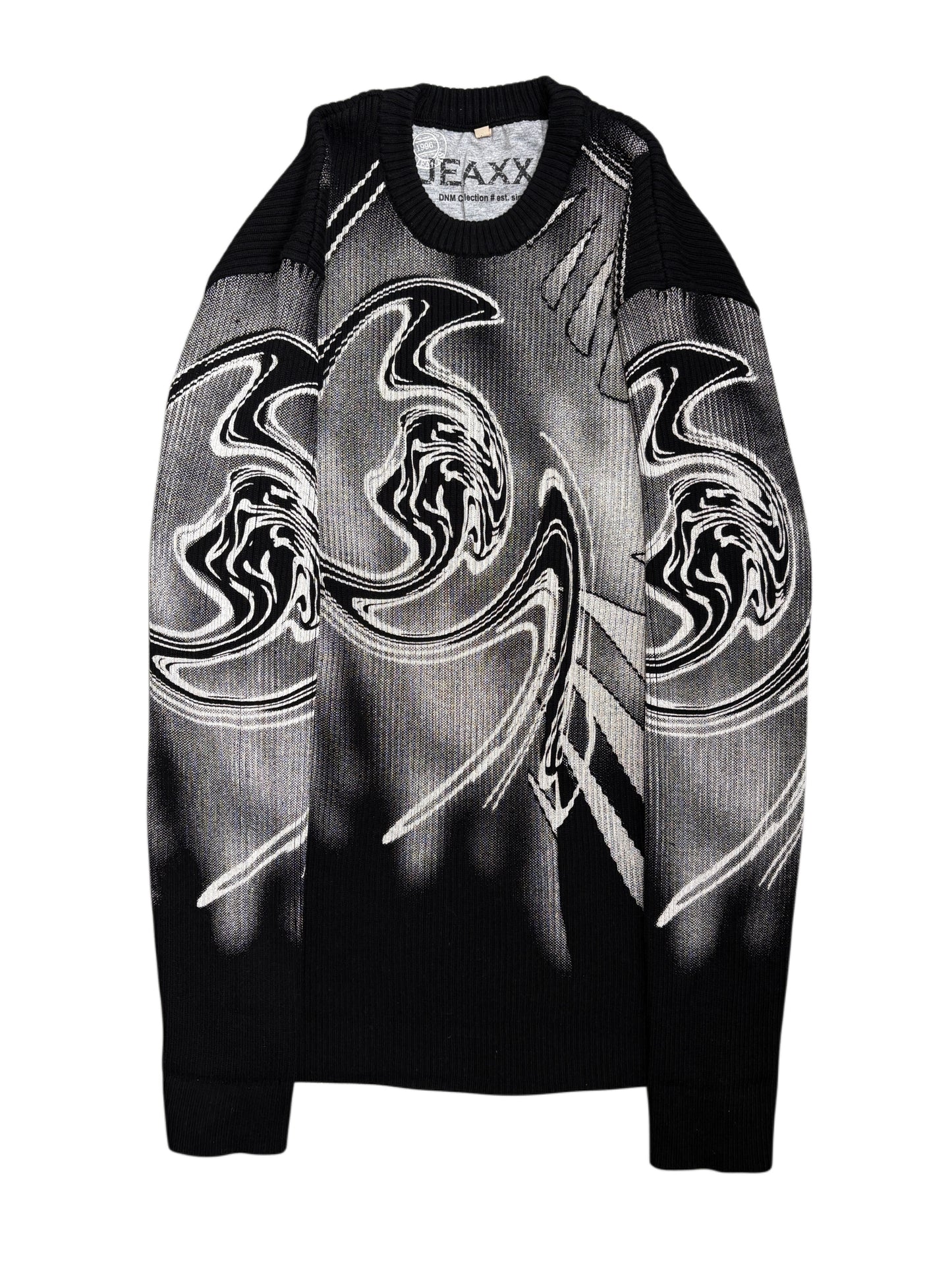 2000s Archive Knit Spiral Crewneck