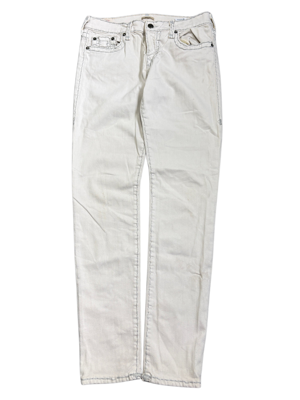 2000s True Religion White Jeans