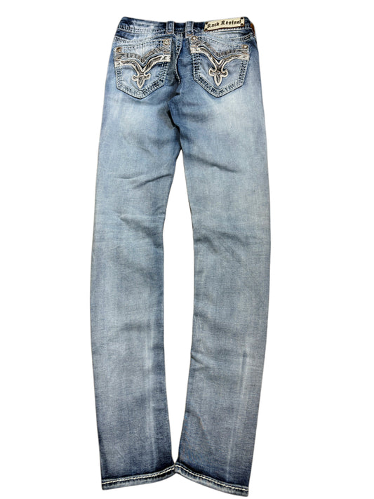 2000s Rock Revivial skinny jeans light blue