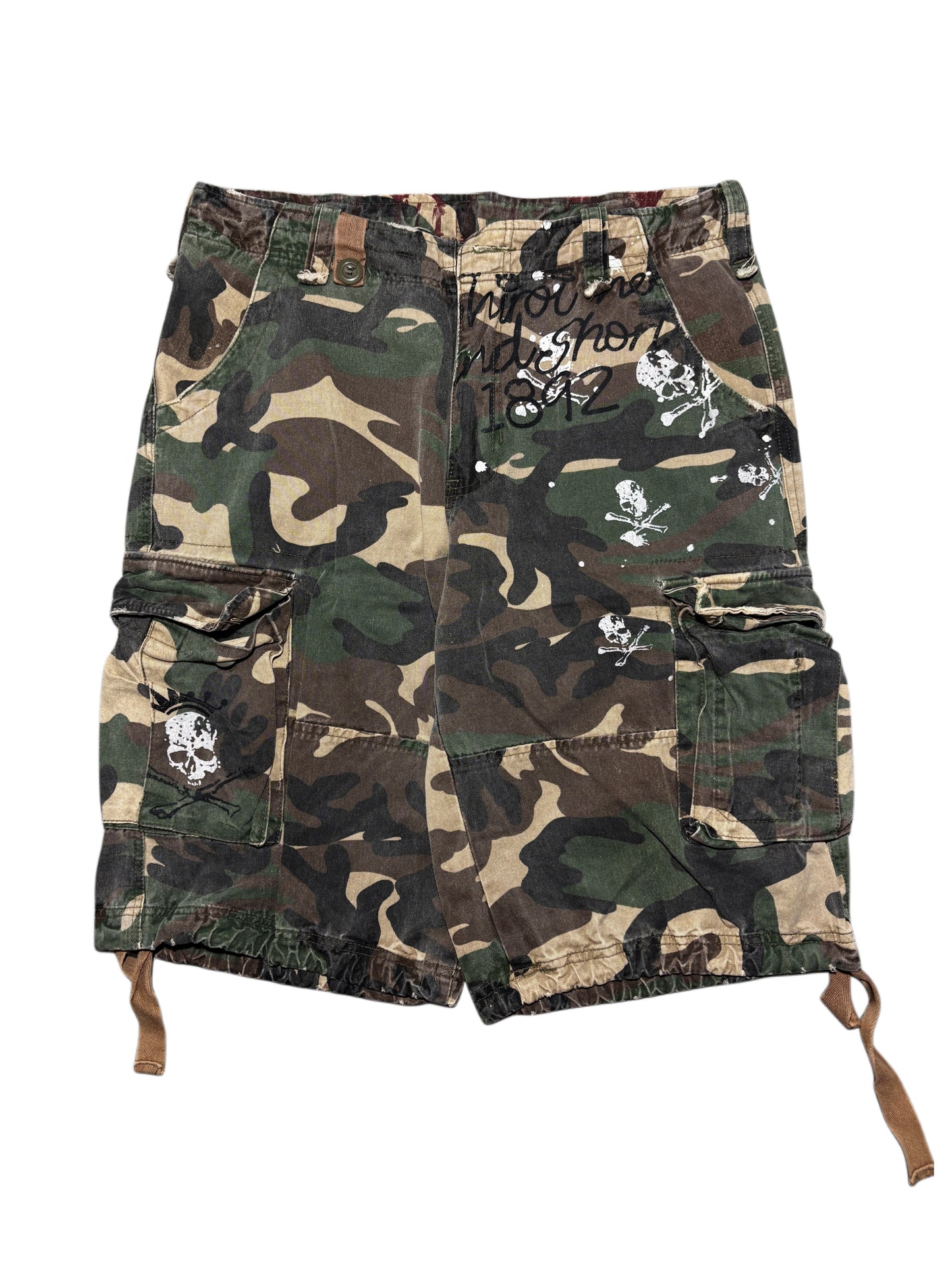 2000s Camo Cargo Jeans Jorts