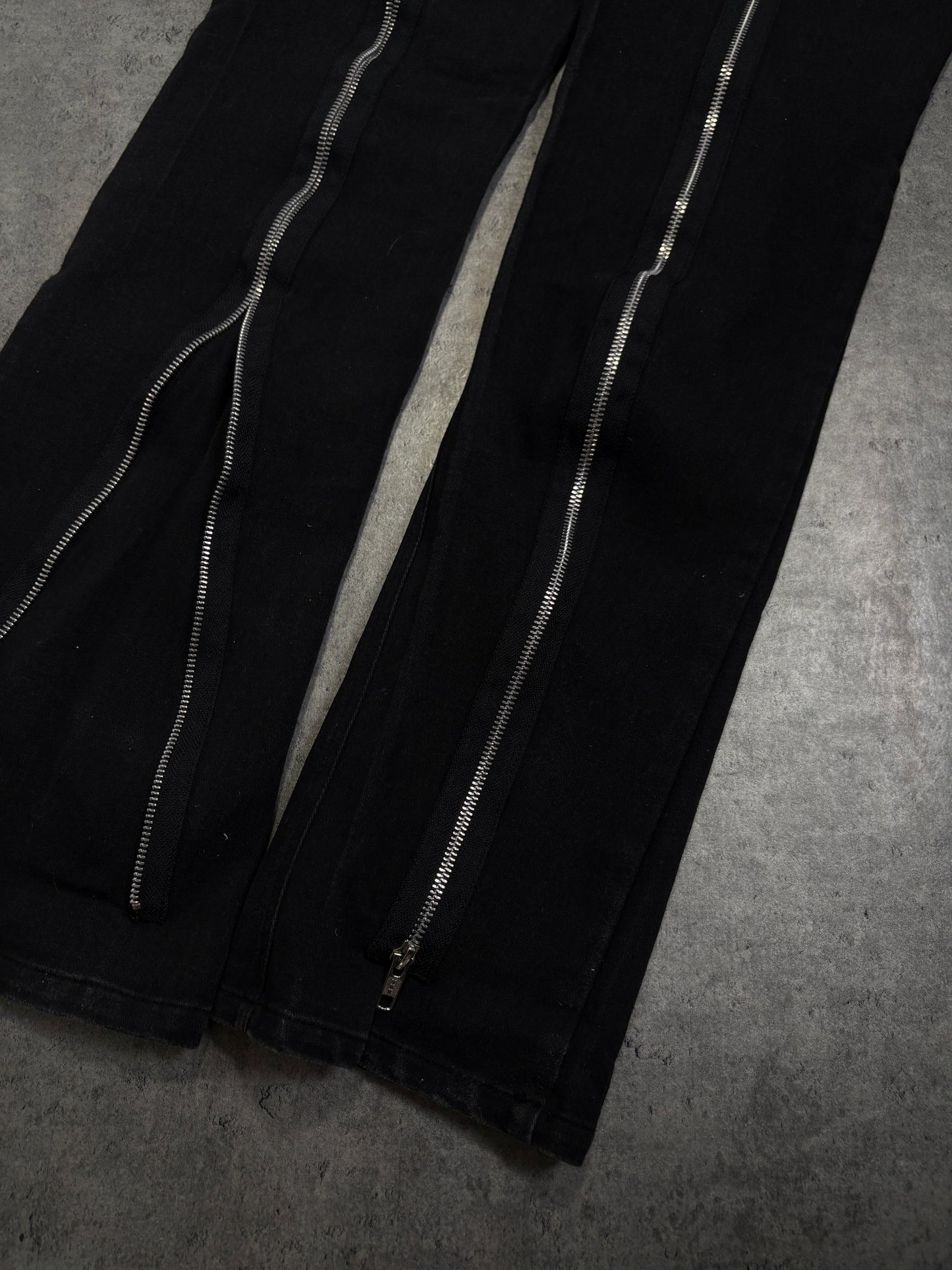 2000s Vixxsin goth Metal Rock Bondage Japan Flared Alternative Zip Pants
