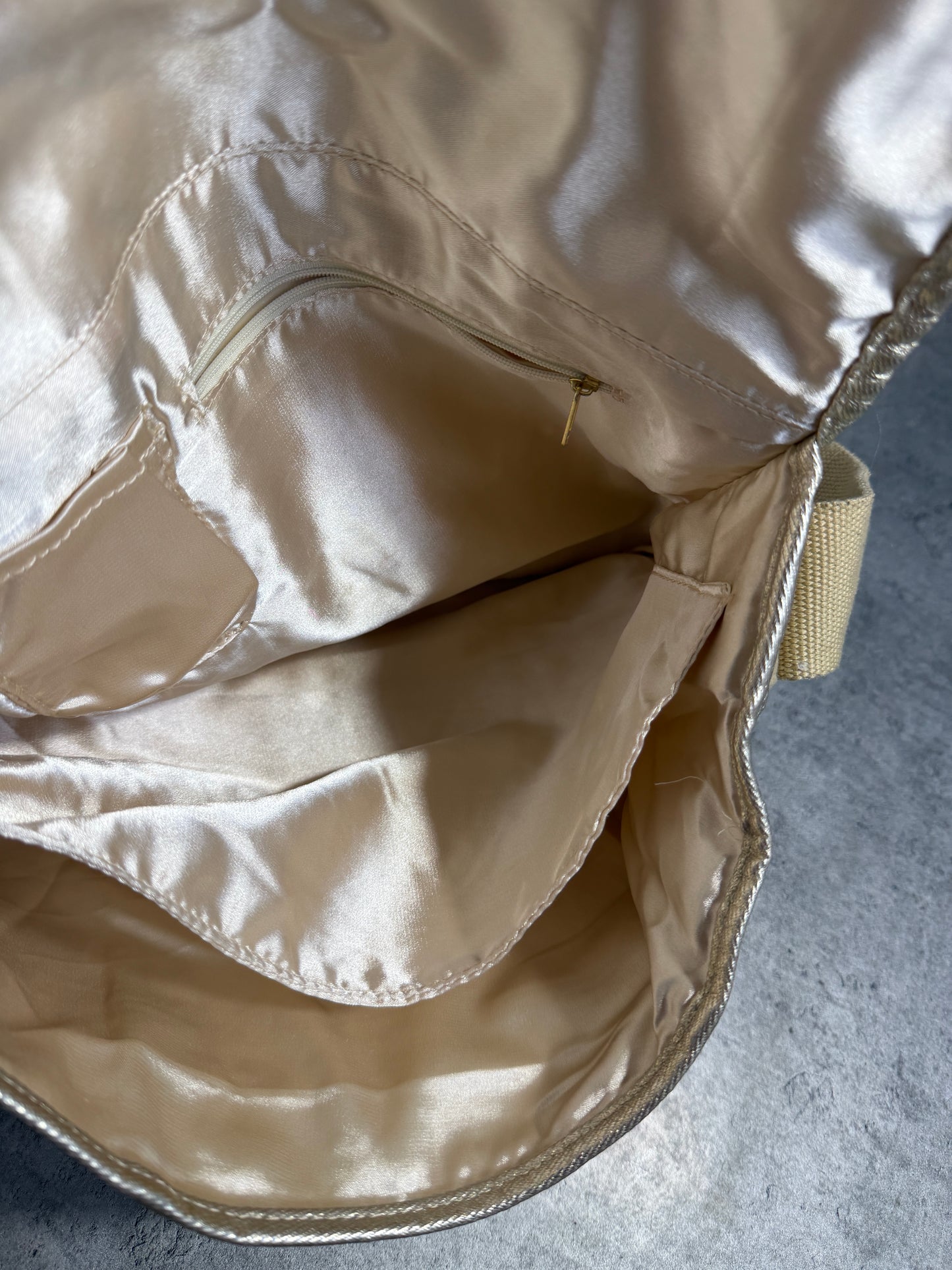 2000s Ed Hardy Gold Bag