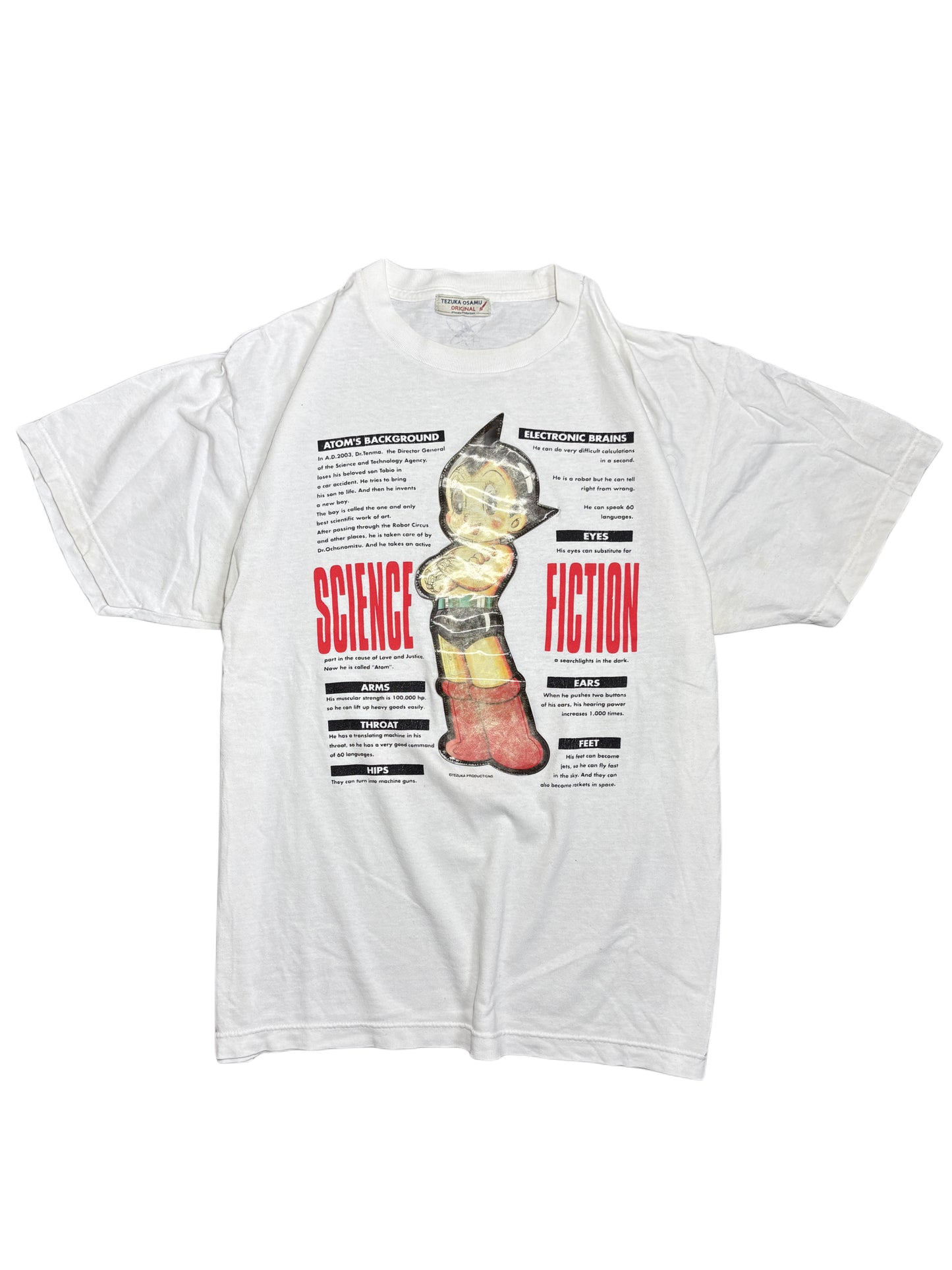 2000s *RARE* vintage Astro Boy Mighty Atom Hologram 3D tee
