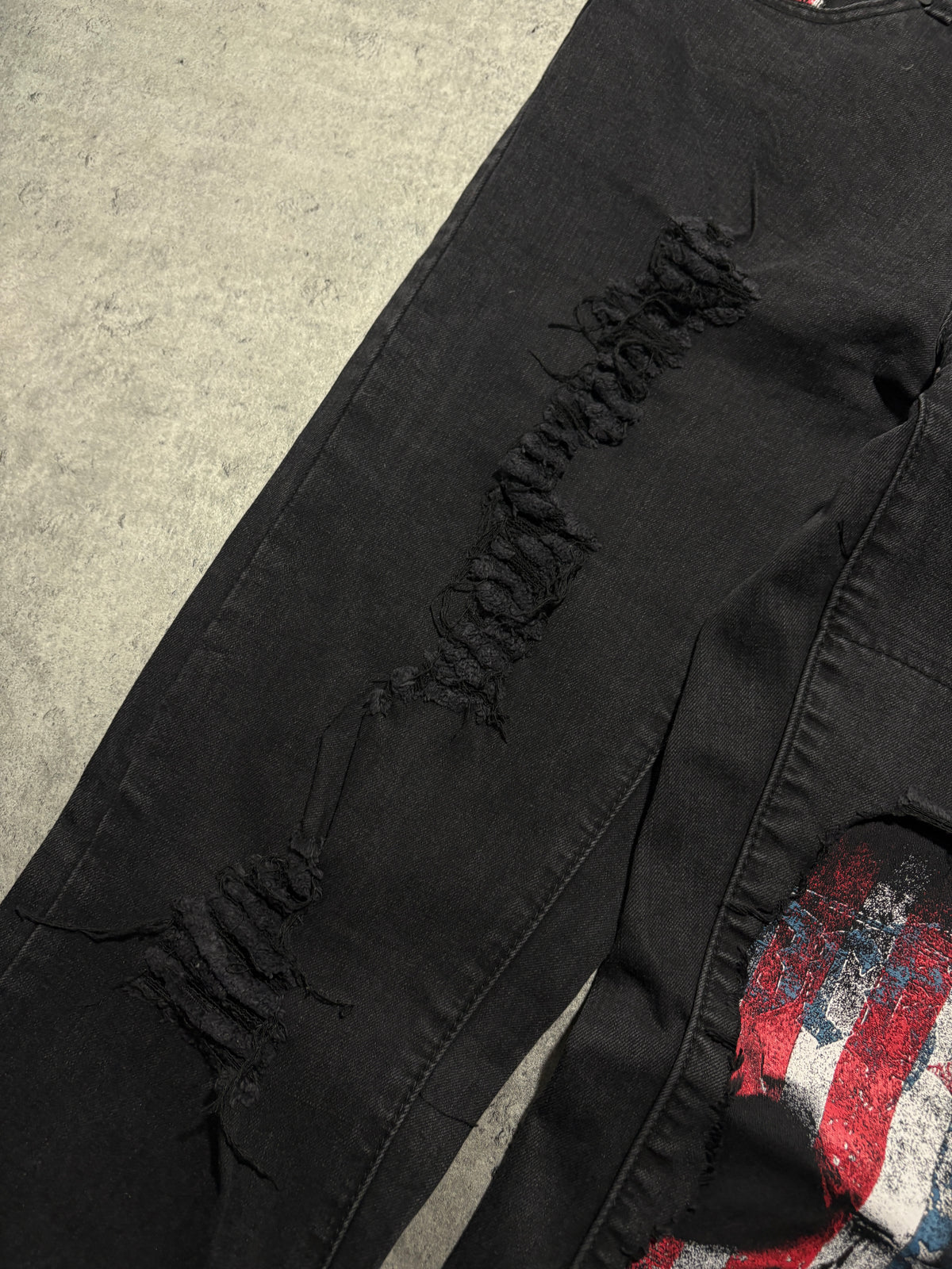 2000s Rock Rebel USA Skull jeans y2k goth