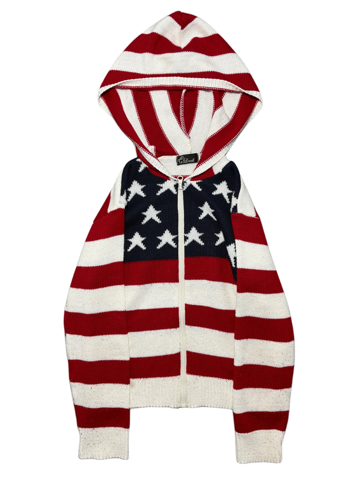 2000s USA knit zip hoodie