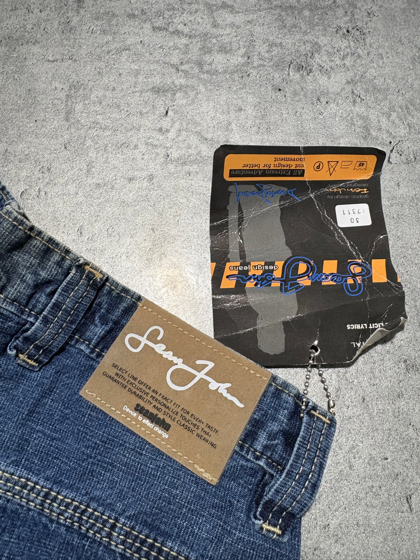2000s Sean John distressed baggy Jeans