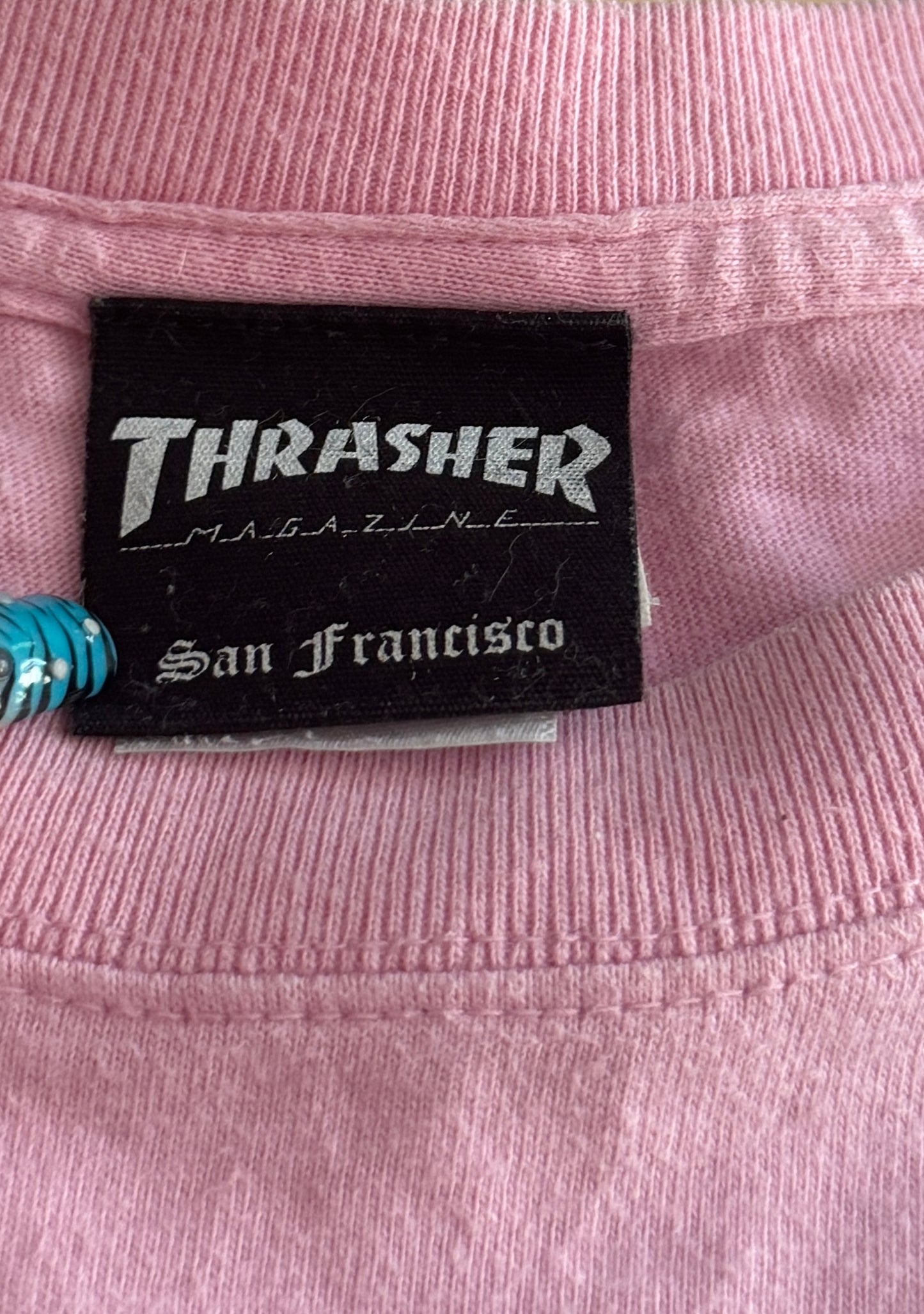 2000s Thrasher pink t-shirt skate