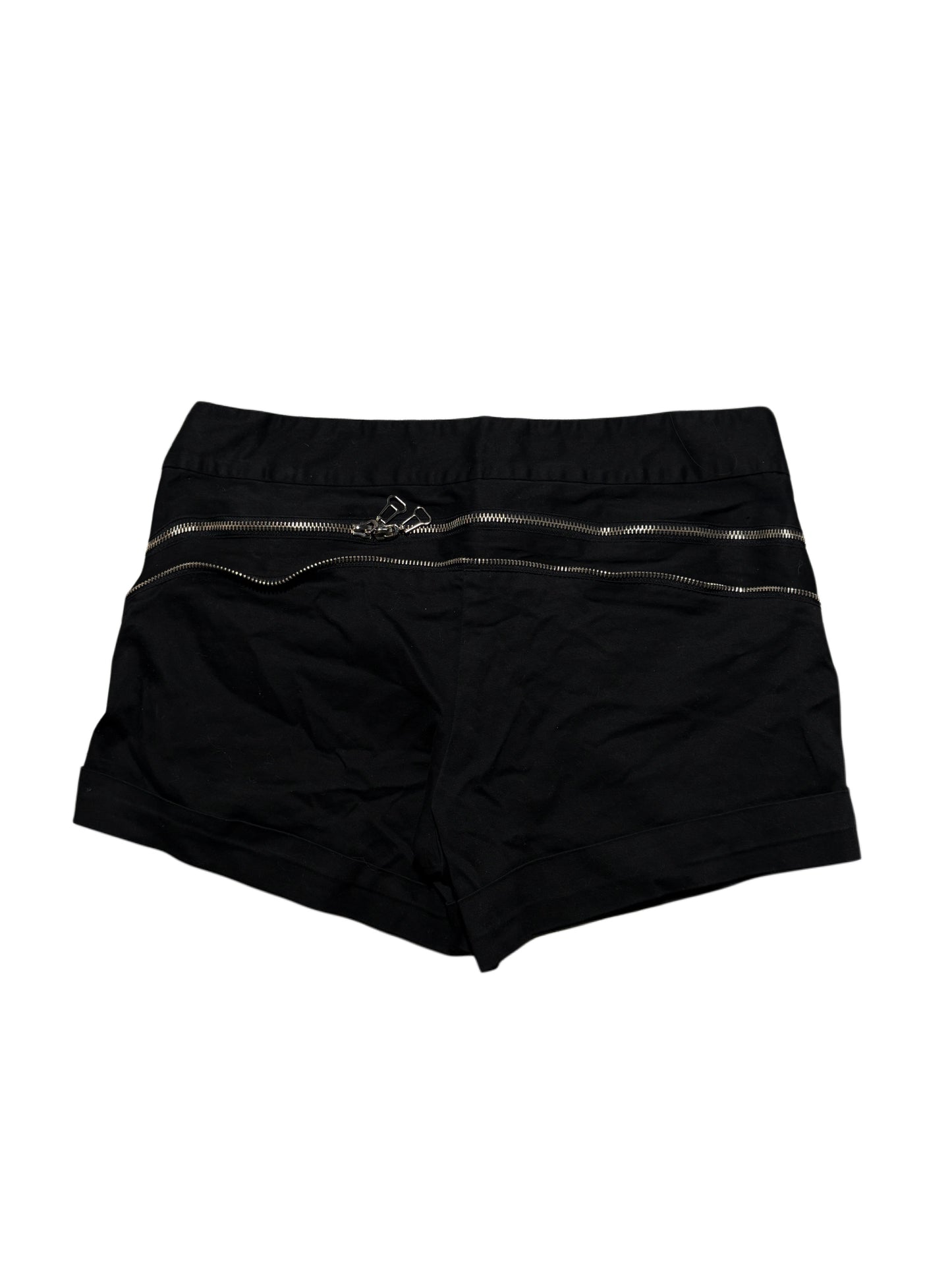 2000s Black Zipped Shorts