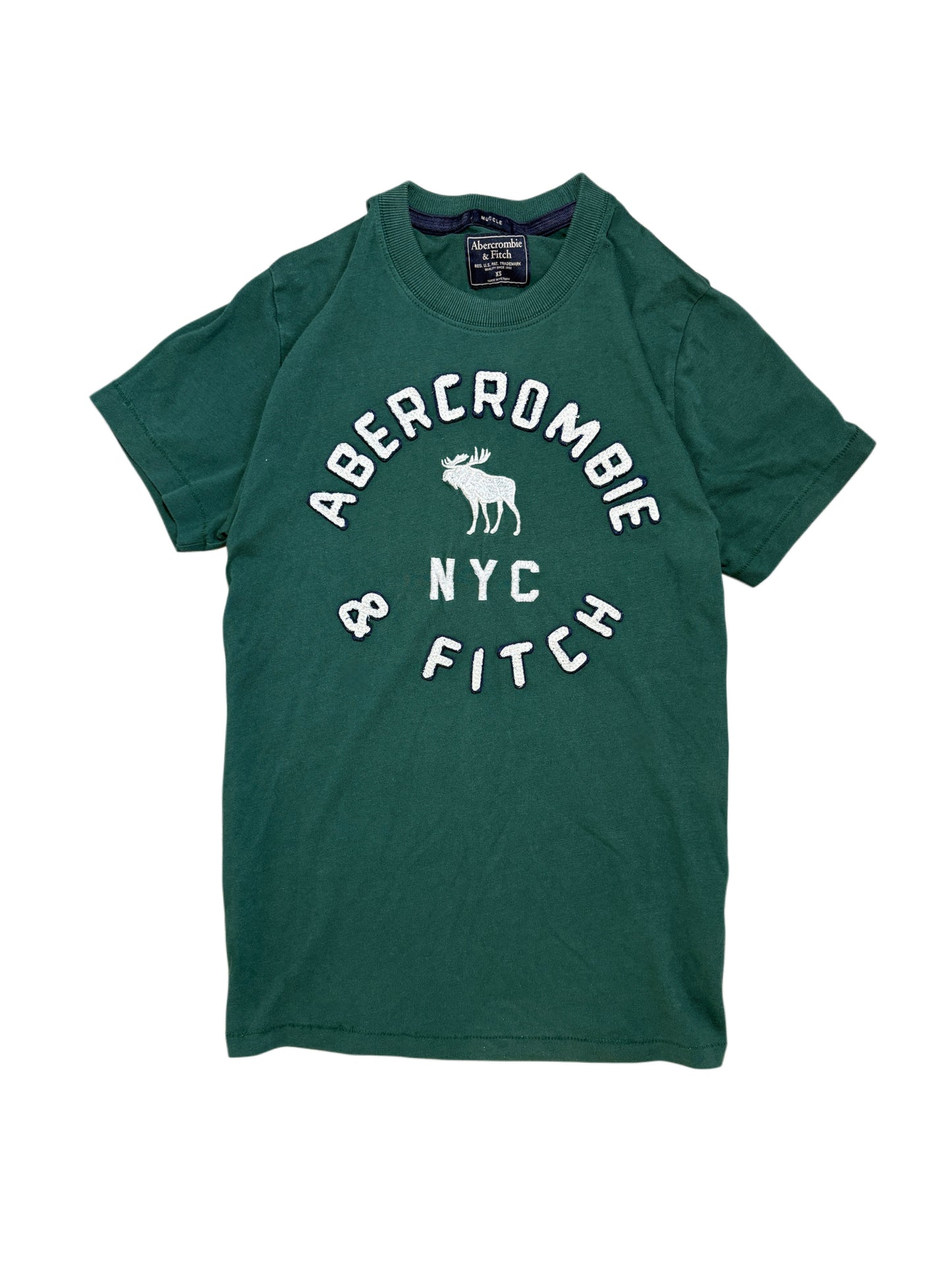 2000s Abercrombie & Fitch green t-shirt tee