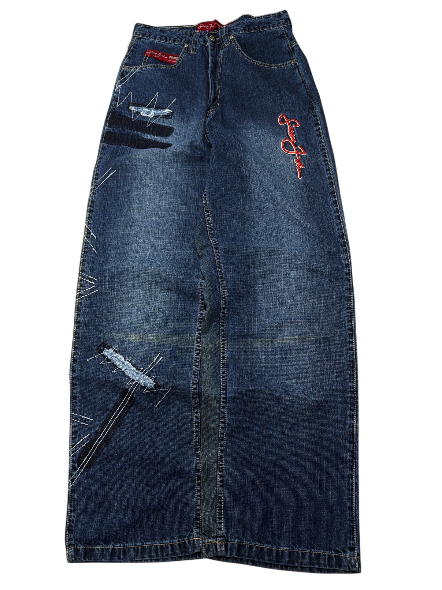 2000s Sean John distressed baggy Jeans