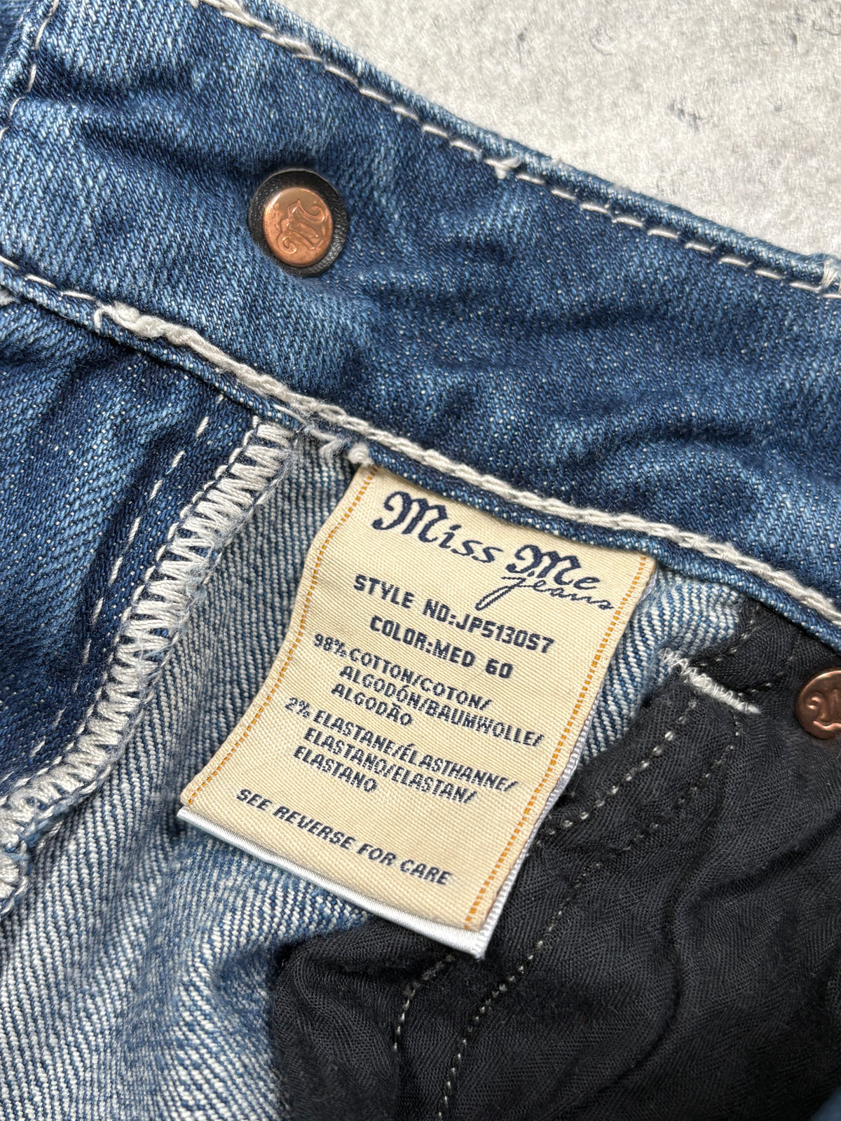 2000s Miss Me Studded Belt Y2K skinny jeans Sexy