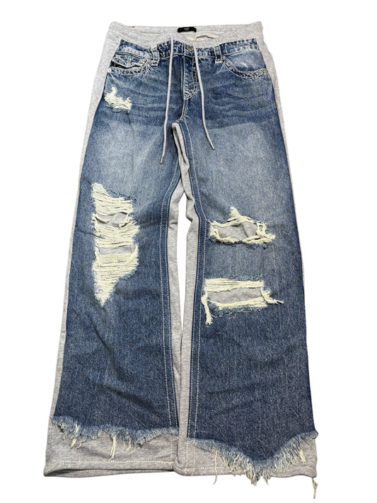 True Religion sweatpants baggy distressed jeans *rare*