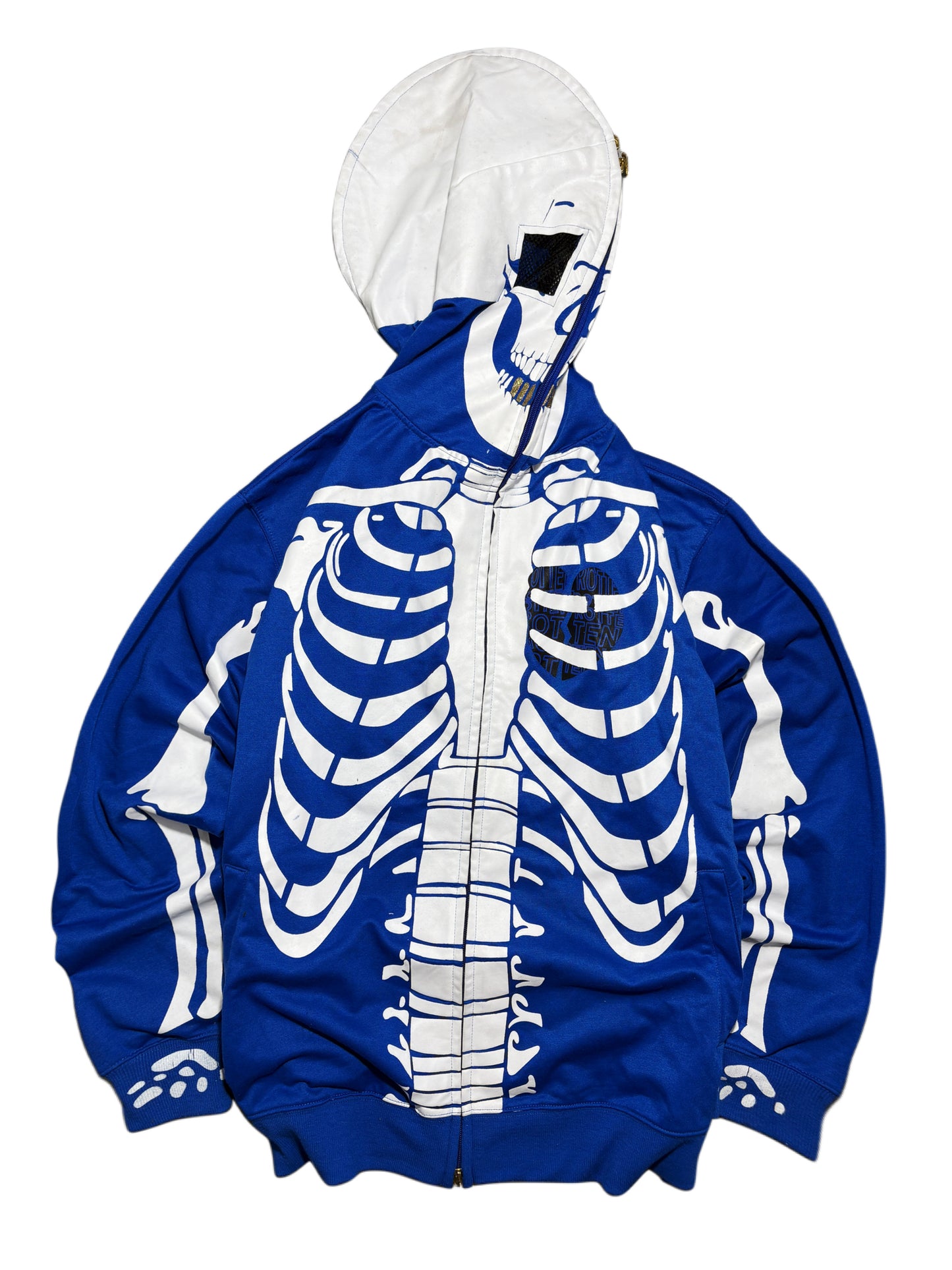 Full Zip Up Skeleton Hoodie