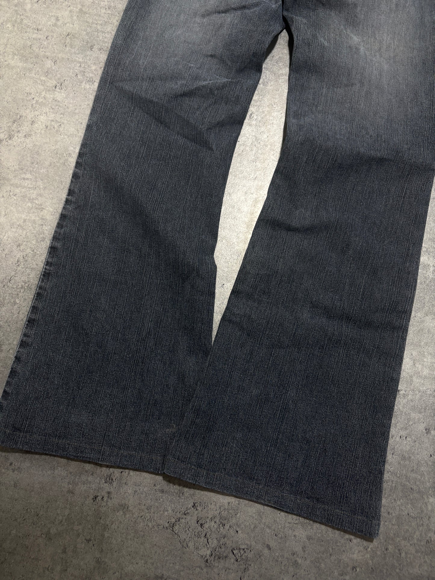 2000s Y2K Butterfly Embroidery Flared Jeans