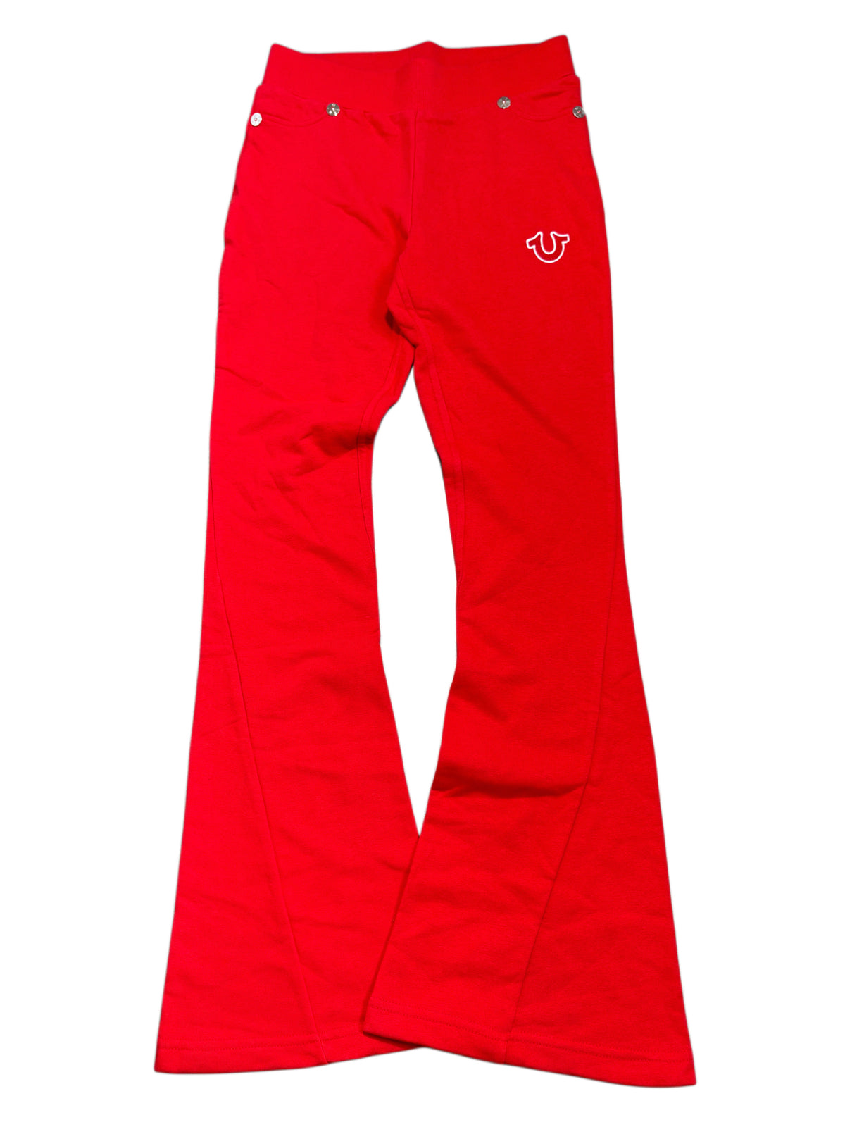 True Religion Red Flare Pants
