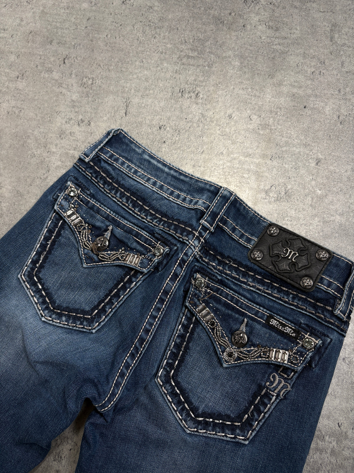 2000s Miss Me Y2K Rhinestones Skinny Jeans
