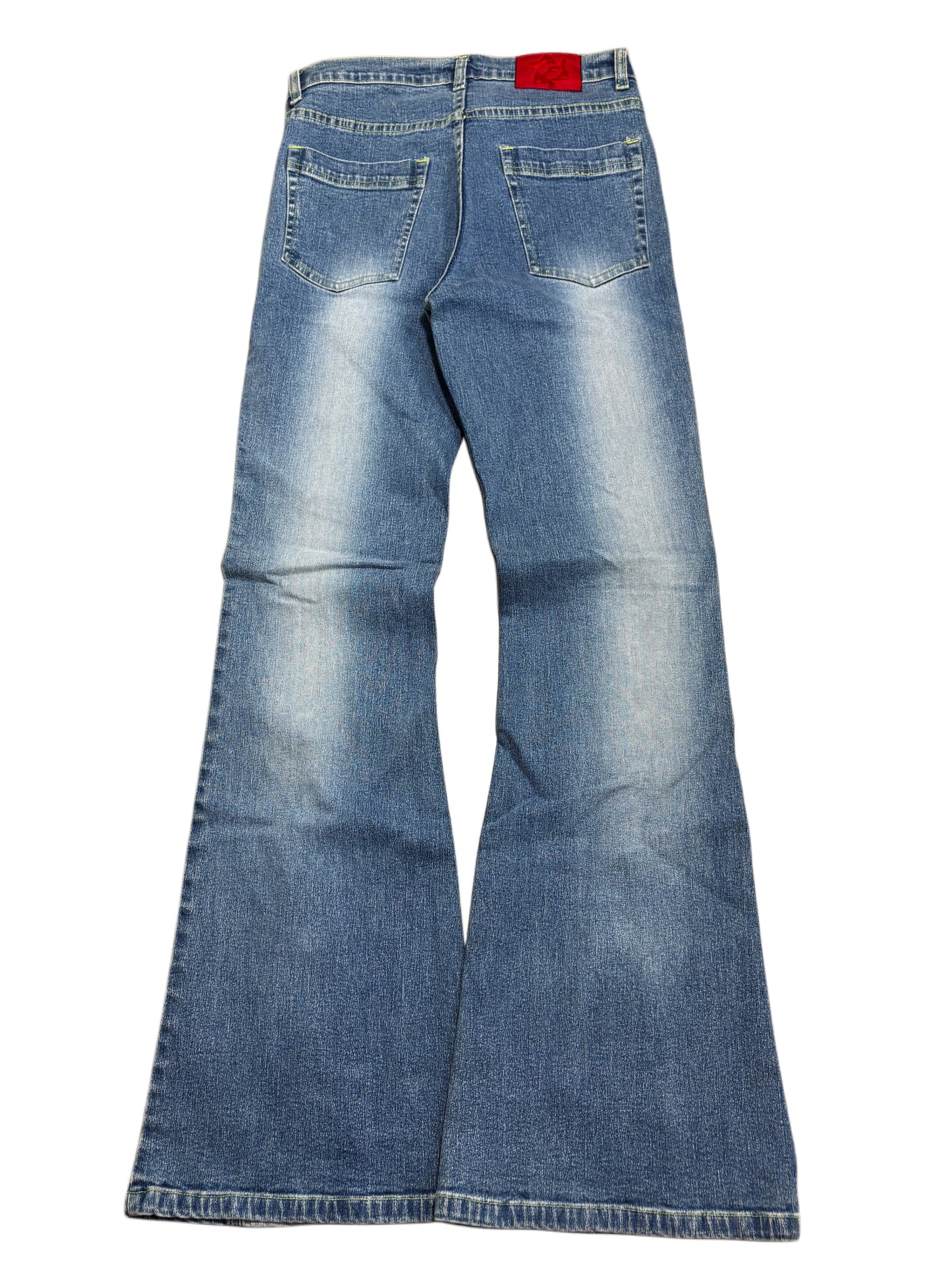 2000s Flare Jeans Washed Dzwony Y2K