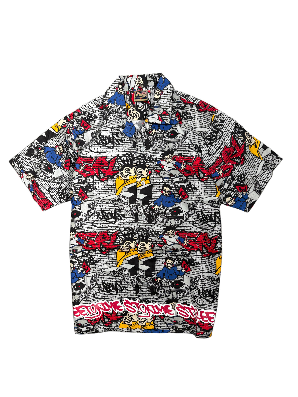 2000s Rap Hip Hop Grafitti Shirt Polo
