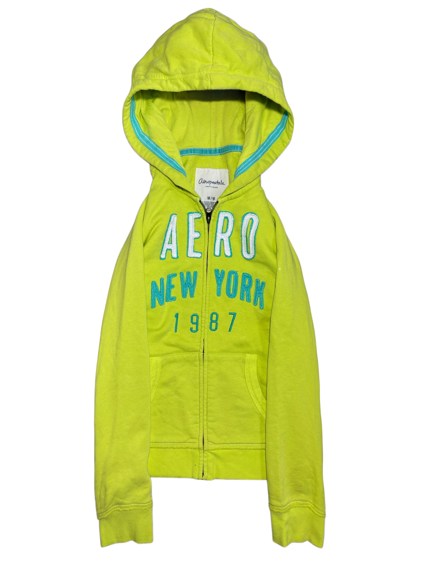 2000s Aeropostale zip up hoodie limone
