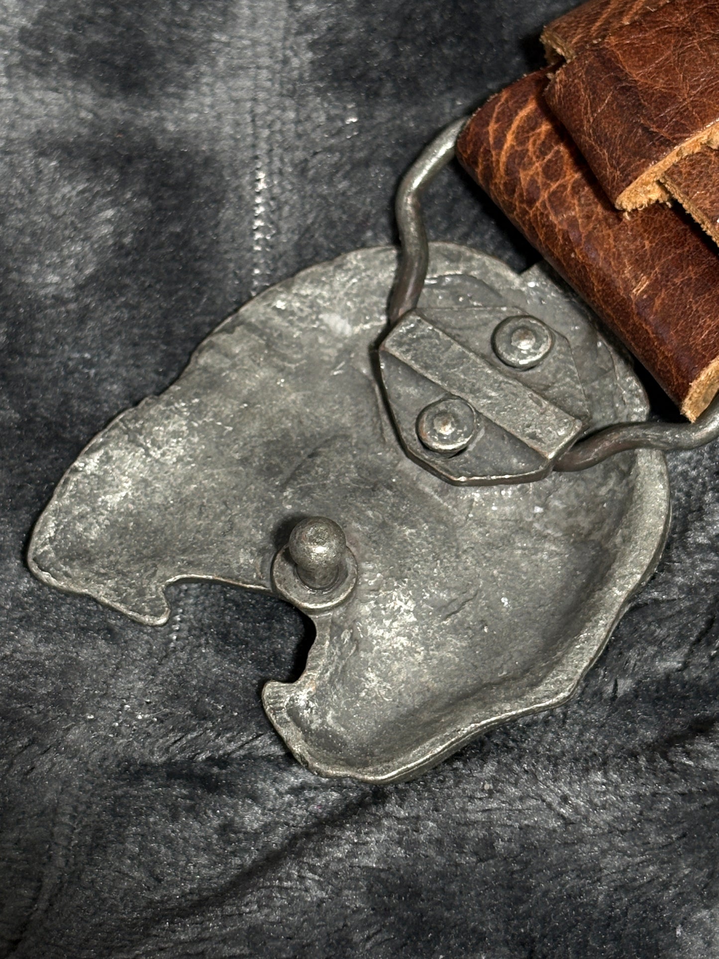 Tiger Belt Real Leather Pasek z prawdziwej skóry Vintage