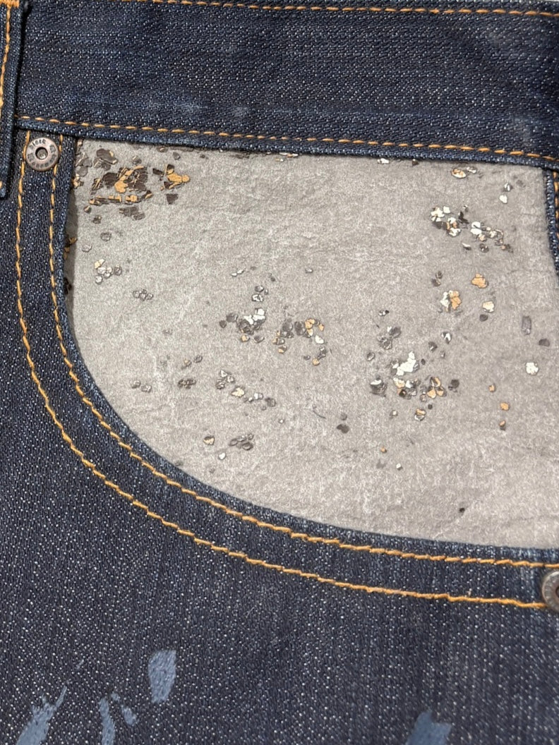 2000s Black Diamond Baggy Jeans