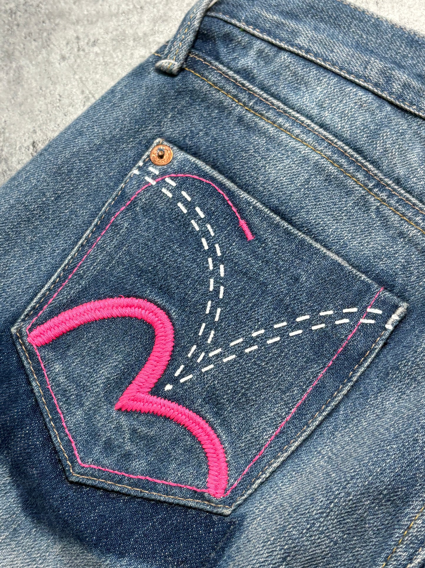 2000s Evisu selvegde denim jeans y2k