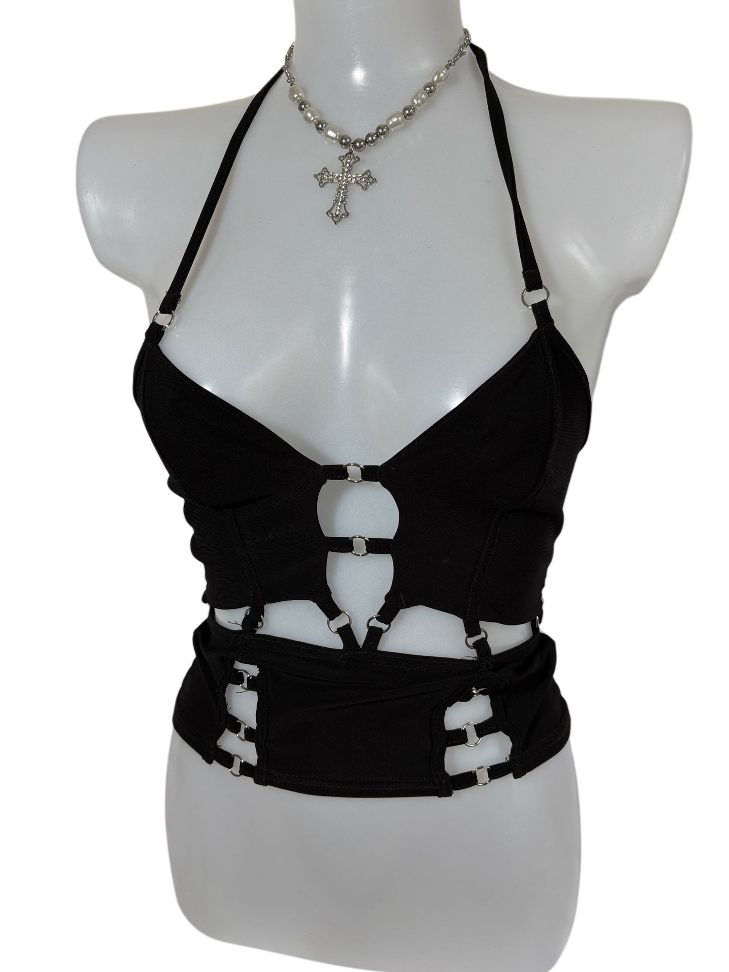 2000s Top Bondage Alternative Goth Y2k