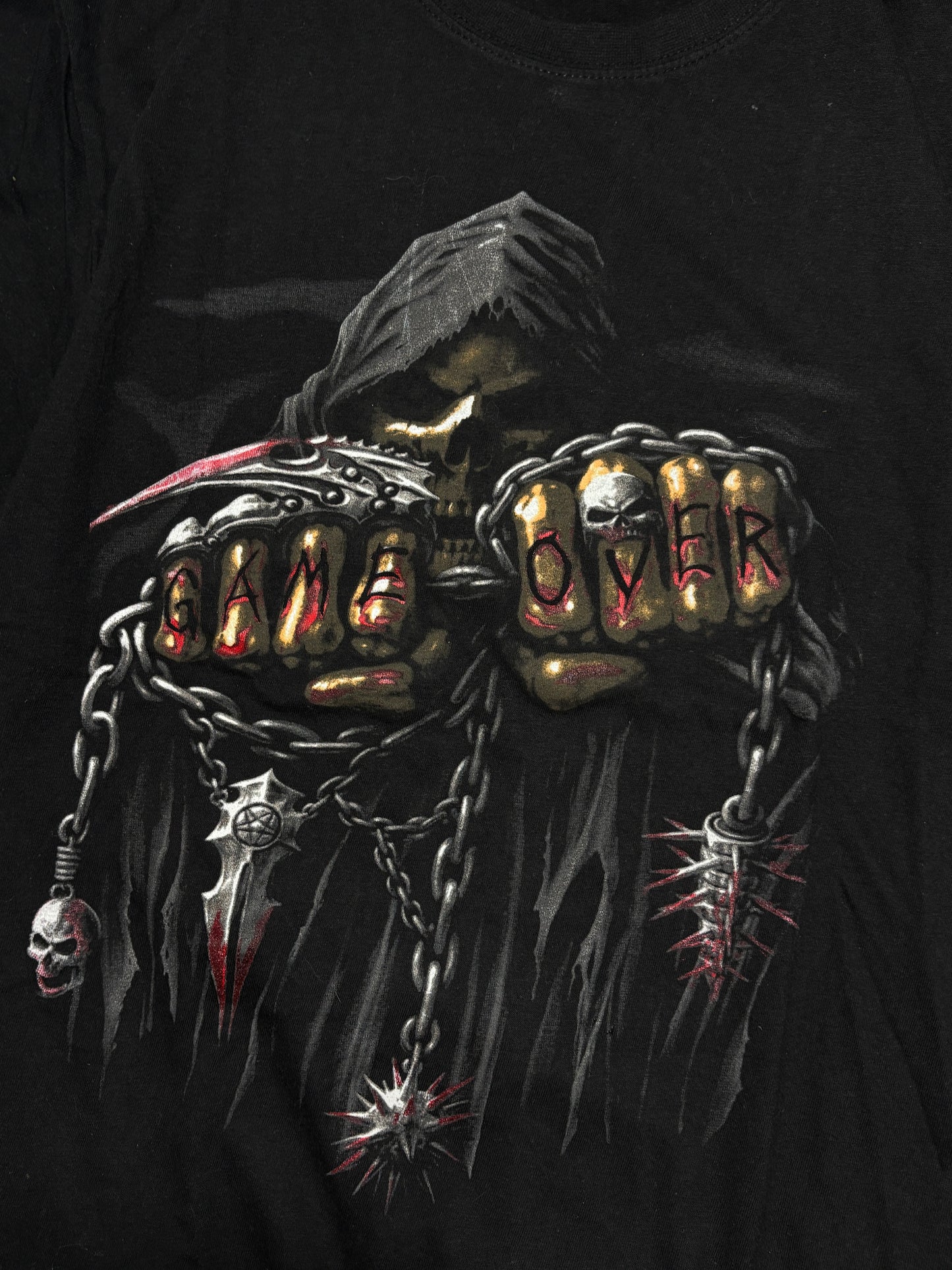 2000s Skull Skeleton Goth T-shirt
