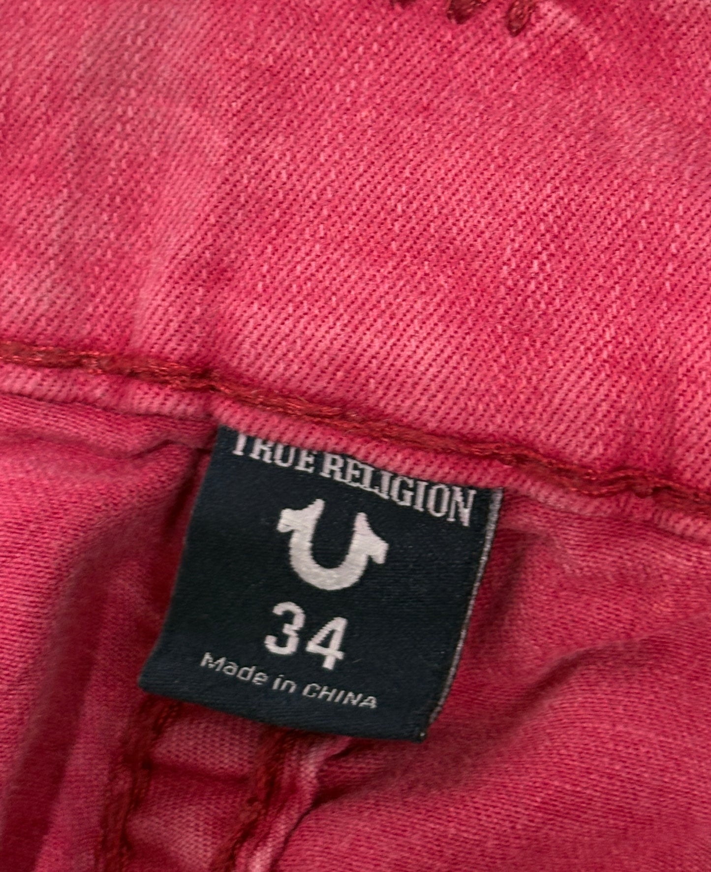 2000s True Religion red jeans