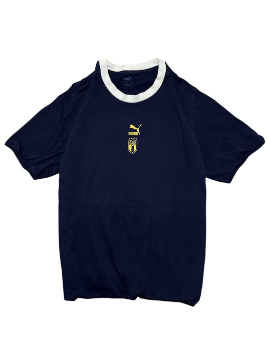 2000s Puma x Italia T-shirt Navy