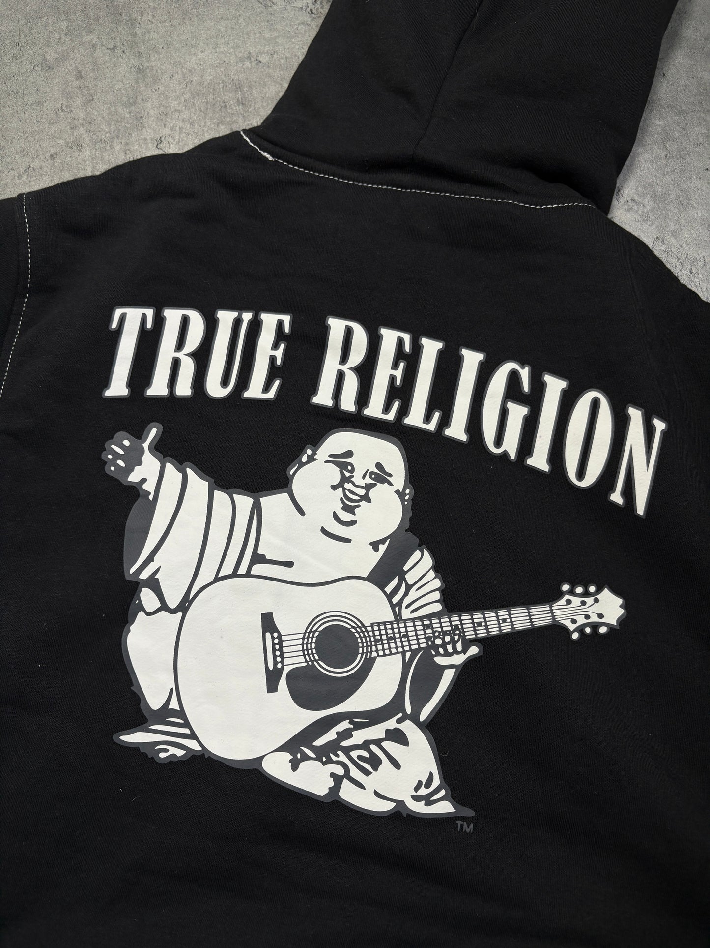True Religion Fur Zip Up Hoodie/Jacket Big Budda