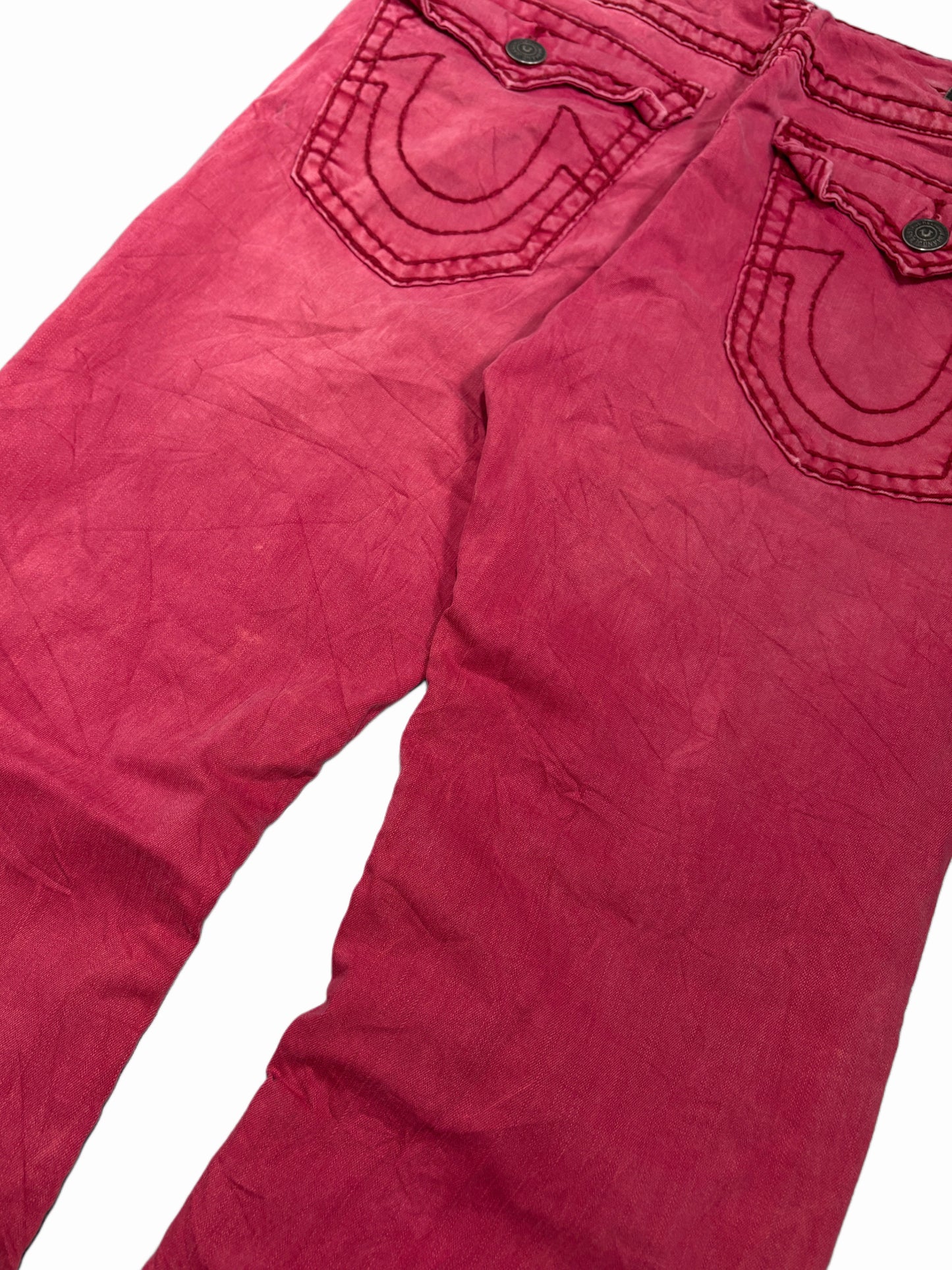 2000s True Religion red jeans