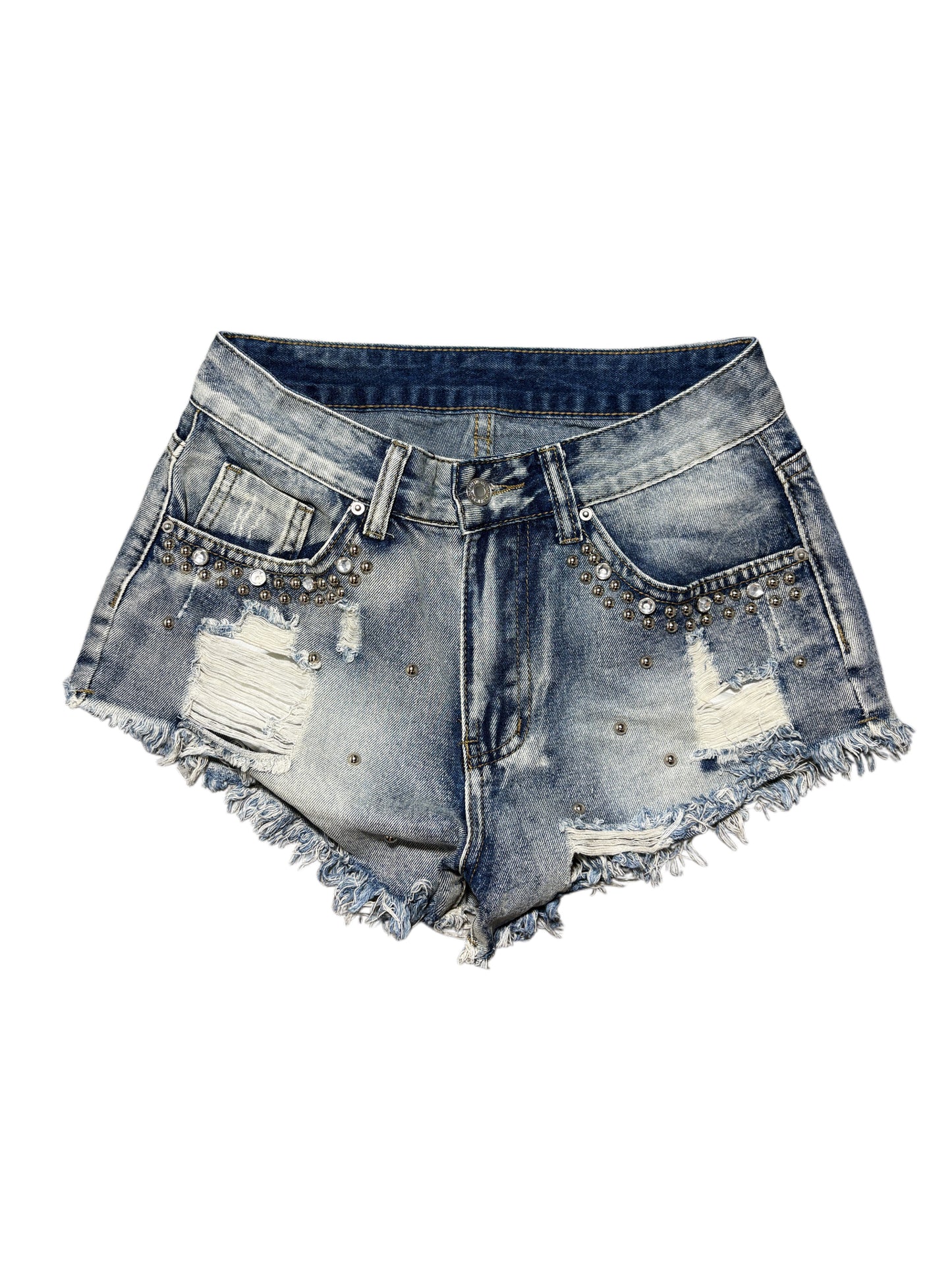 2000s Jeans Shorts Distressed