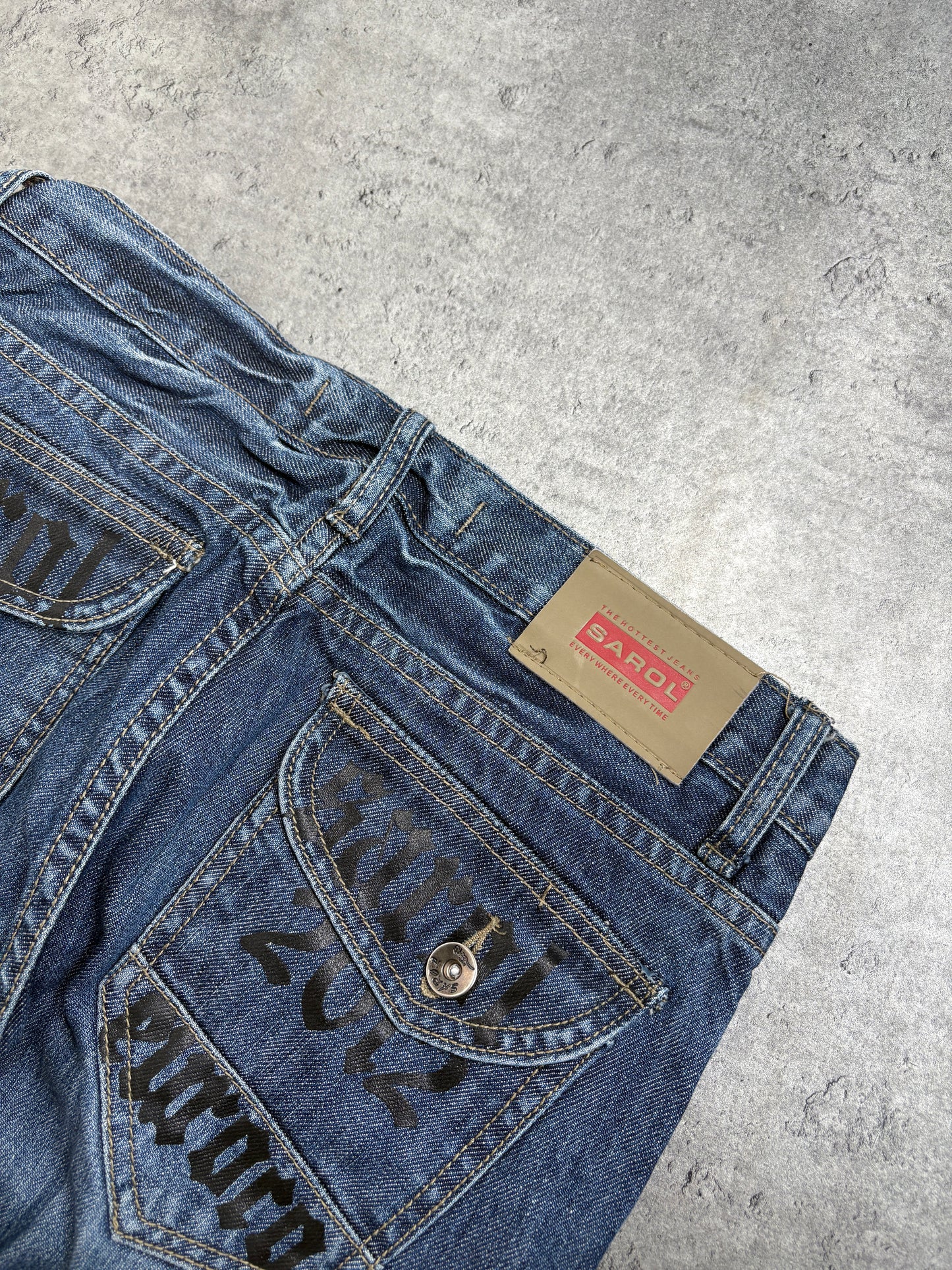 2000s Sarol Printed Jeans