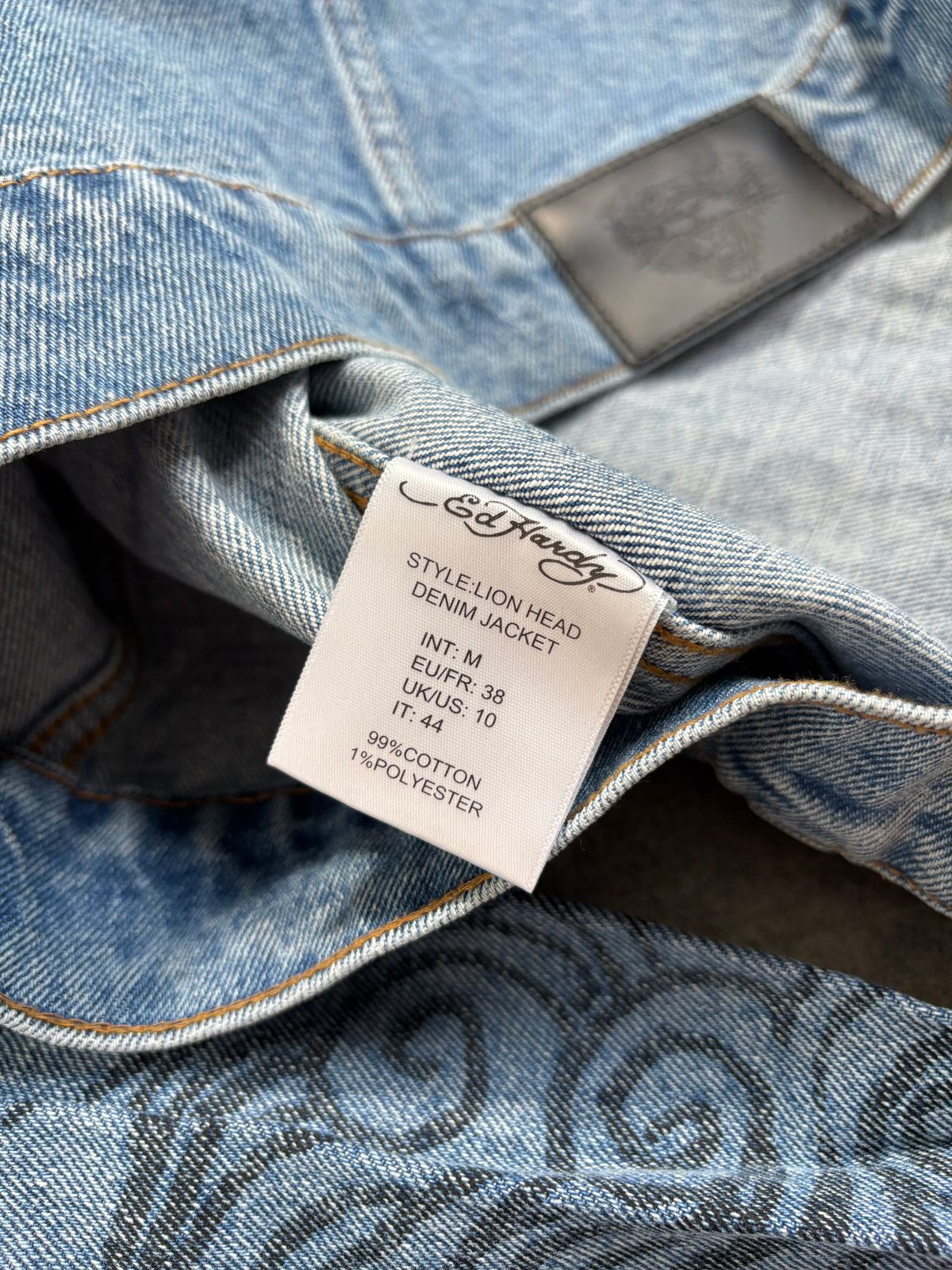 Ed Hardy Denim Jeans Jacket Kurtka Jeansowa