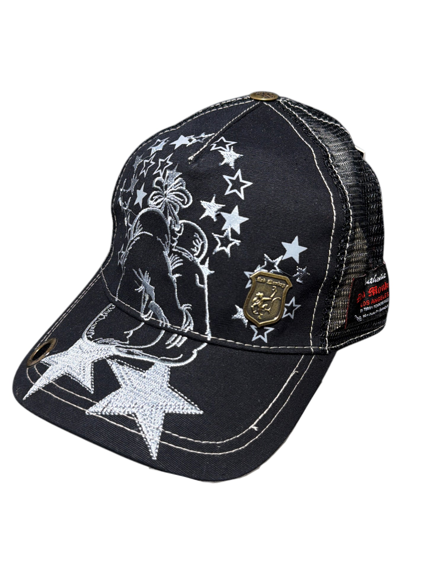 2000s Trucker Cap Red Monkey black