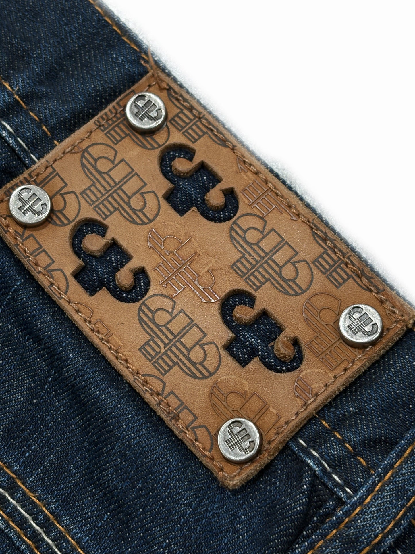 2000s og Pelle Pelle baggy jeans  rhinestones