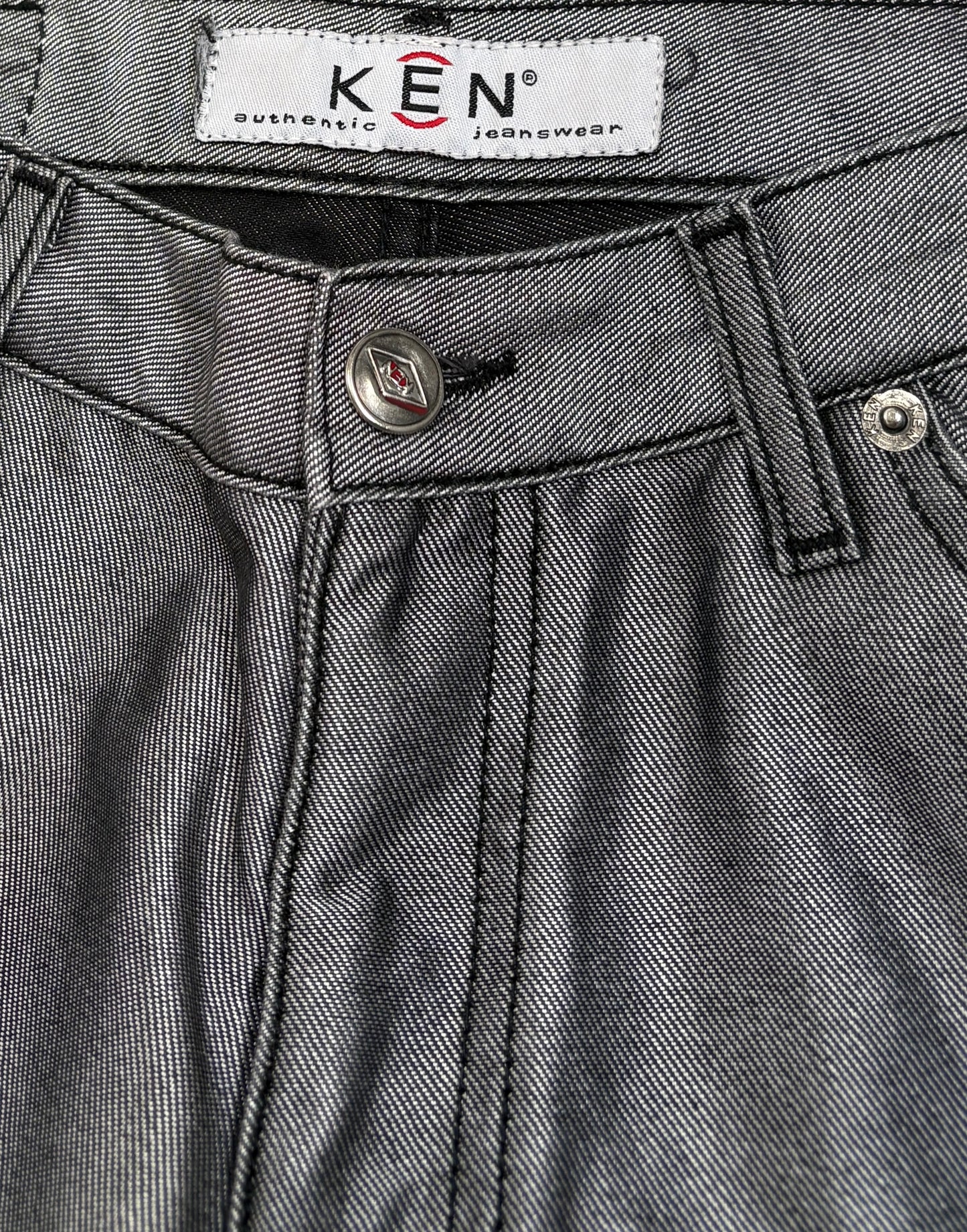 2000s Silver shine flare jeans