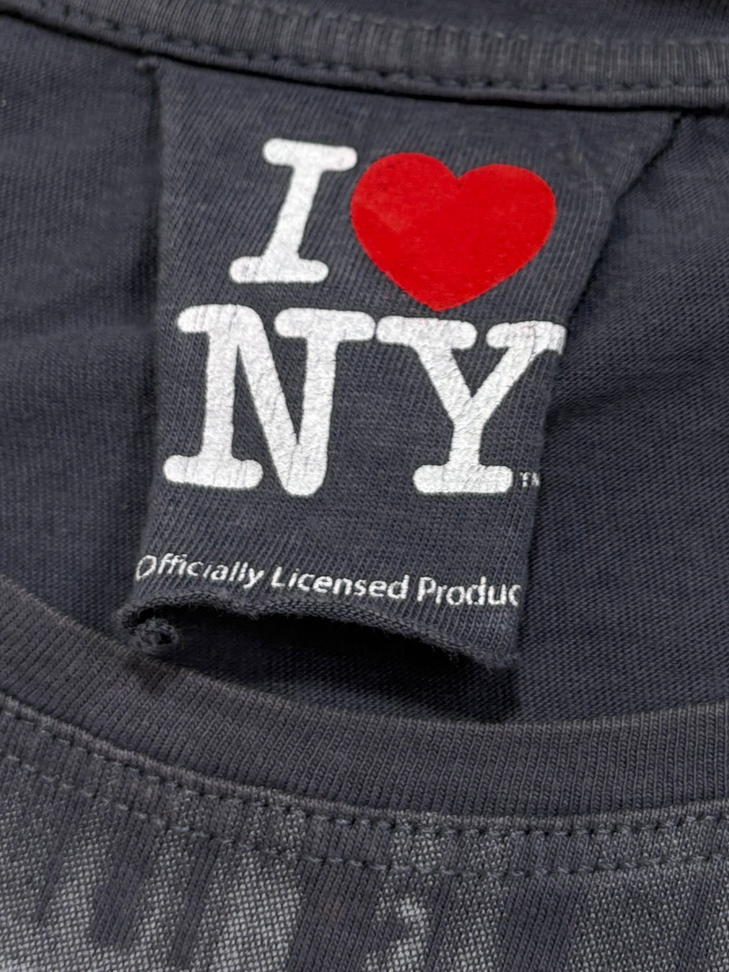 2000s I Love New York Baby Tee Top