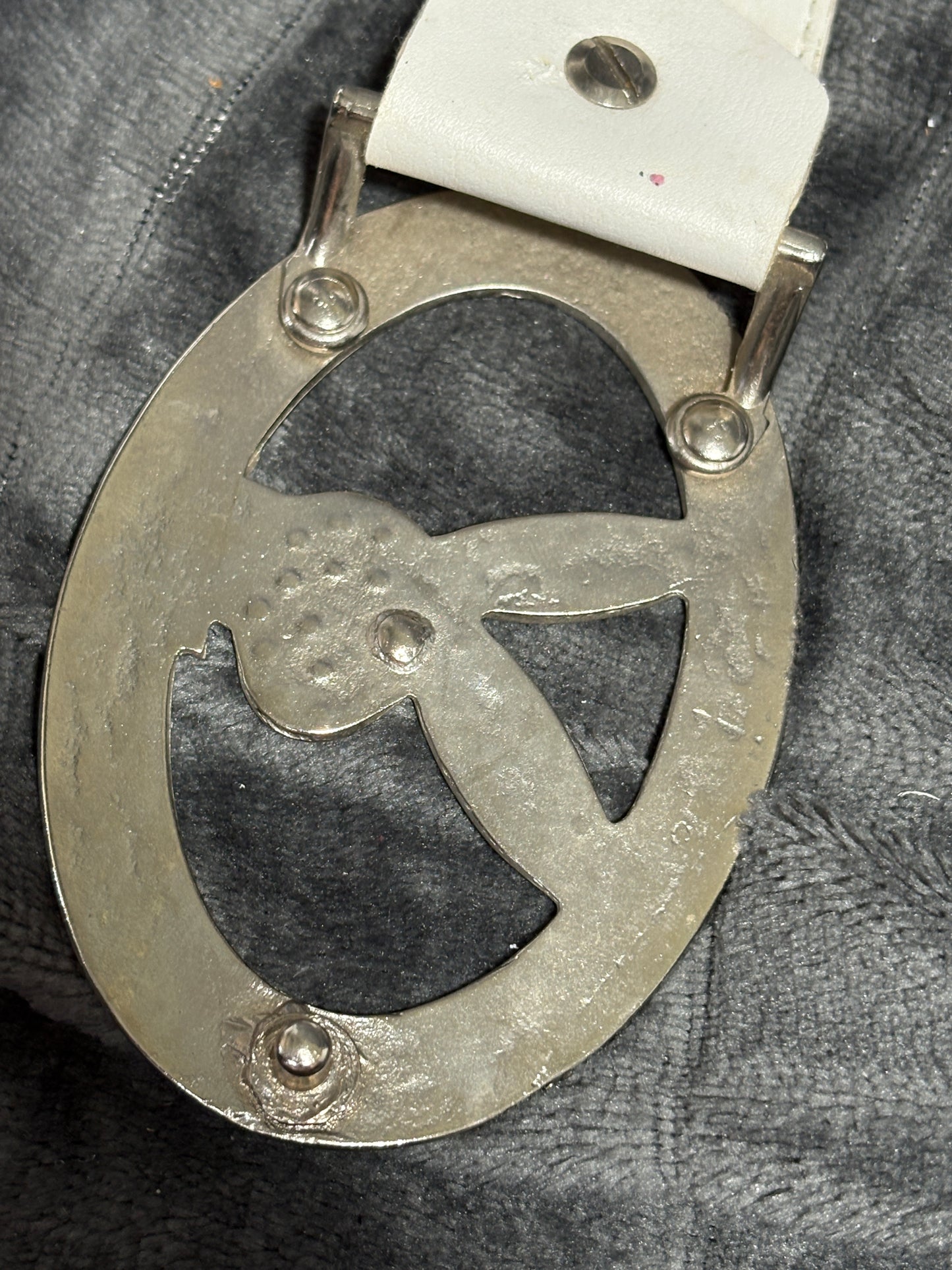 2000s Playboy Belt white