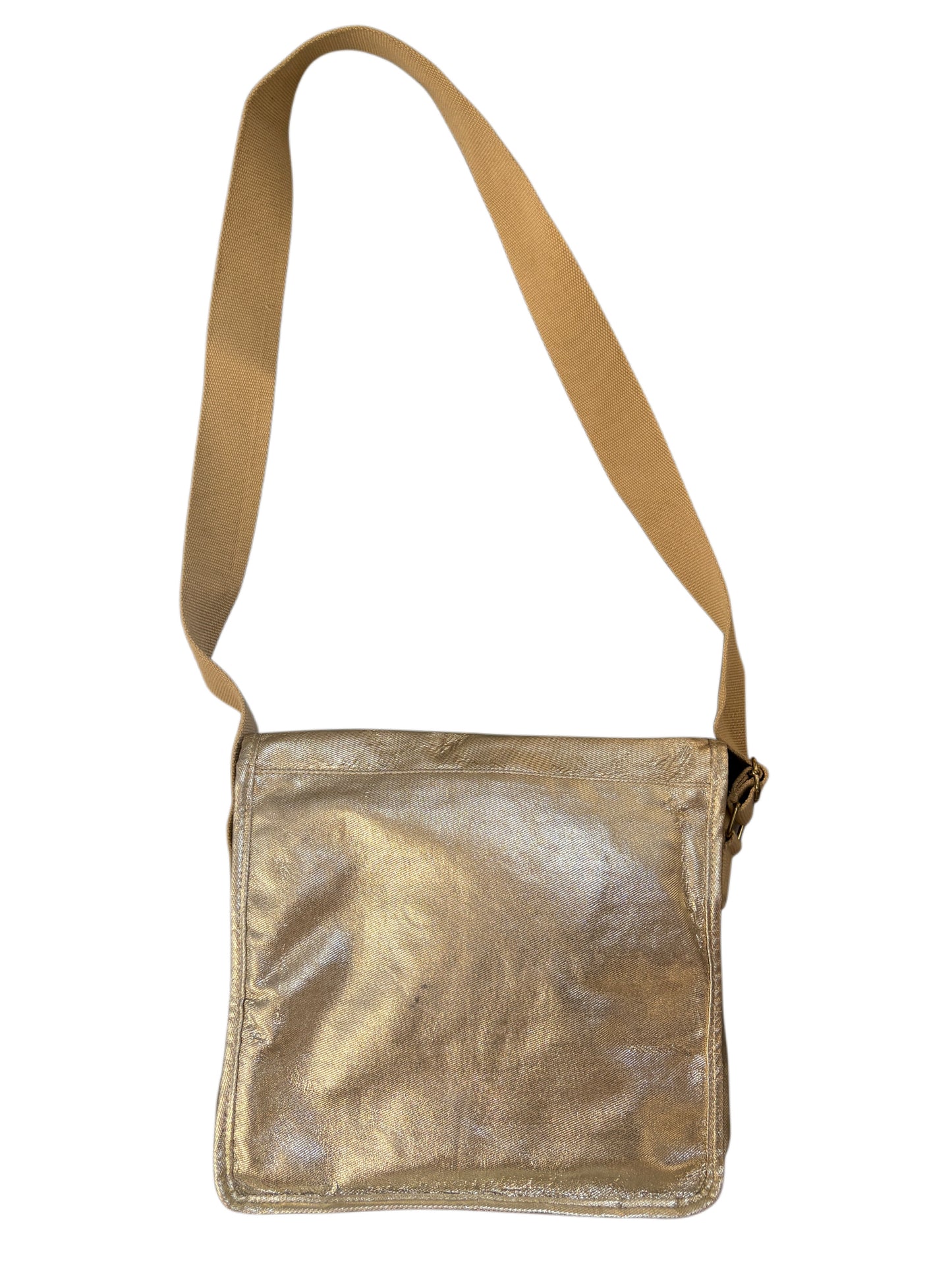 2000s Ed Hardy Gold Bag