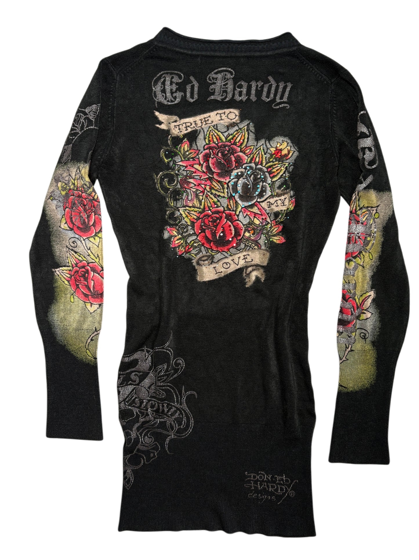 2000s Ed Hardy dress sukienka